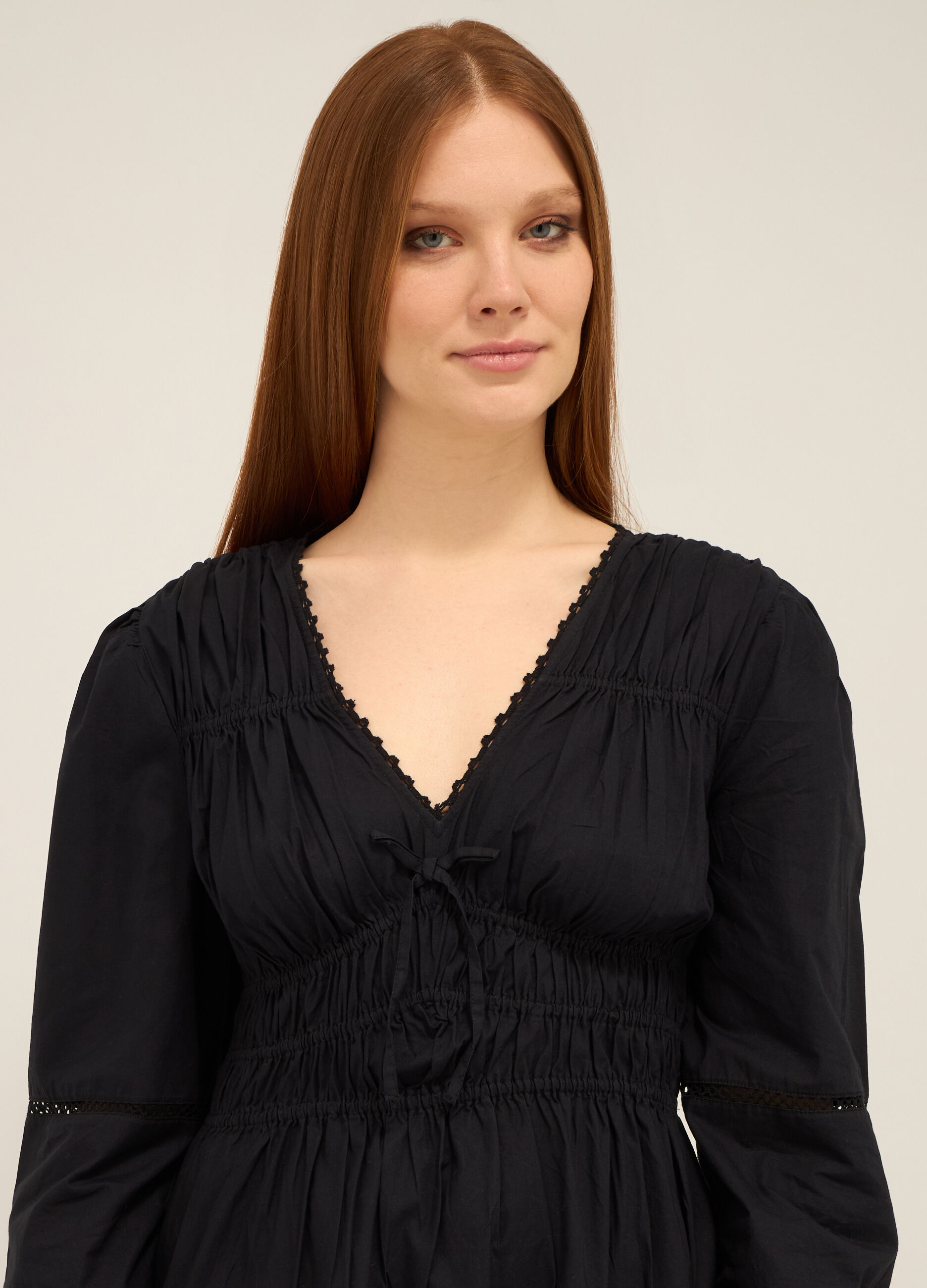 Abito corto in puro cotone donna_2
