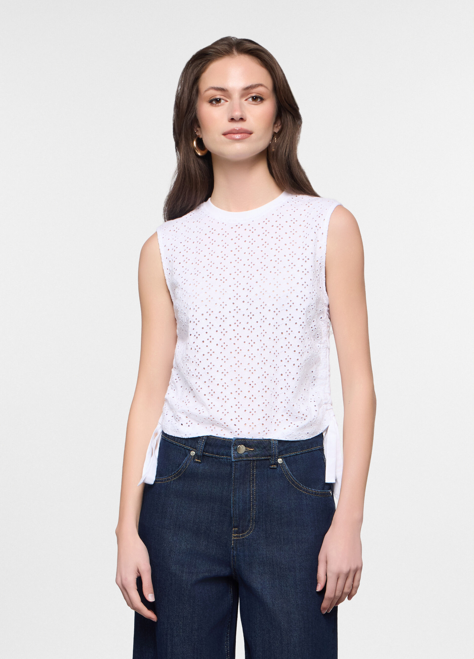 T-shirt girocollo fitted donna_0