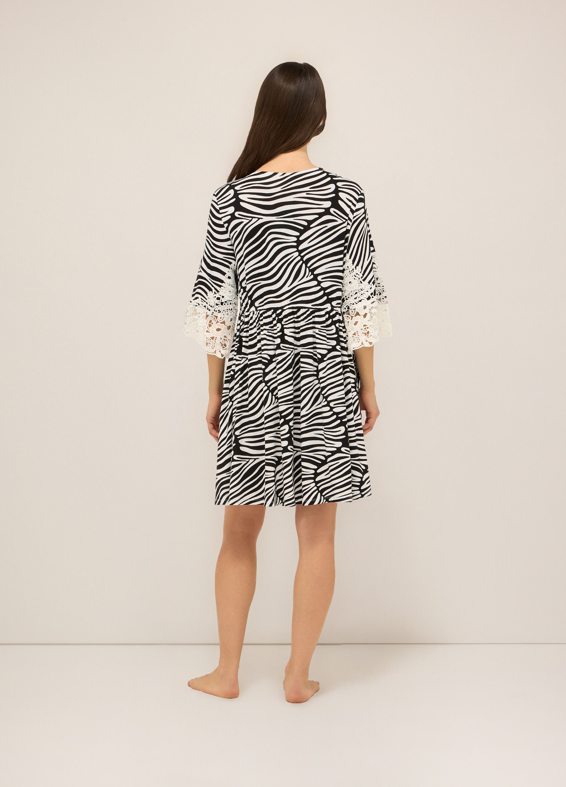 Copricostume in jersey di viscosa stretch donna_1