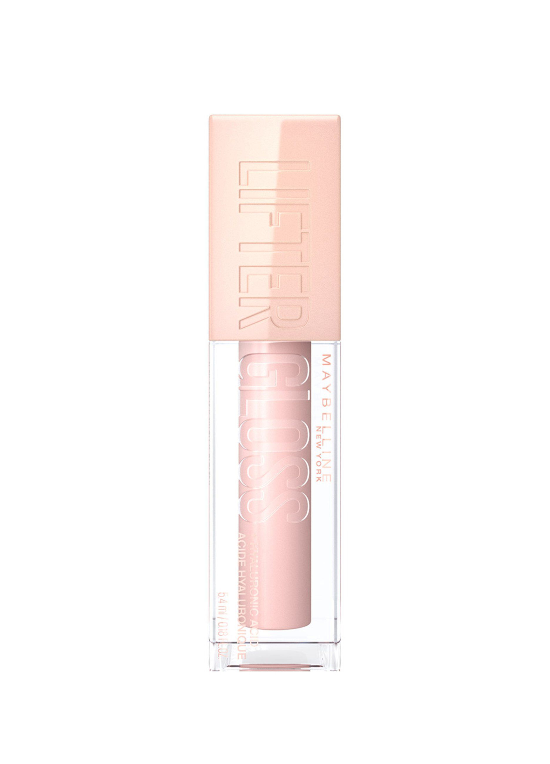 Maybelline New York Lifter Gloss, Lucidalabbra con acido ialuronico, Effetto rimpolpante e idratante, Ice (002), 5,4 ml.