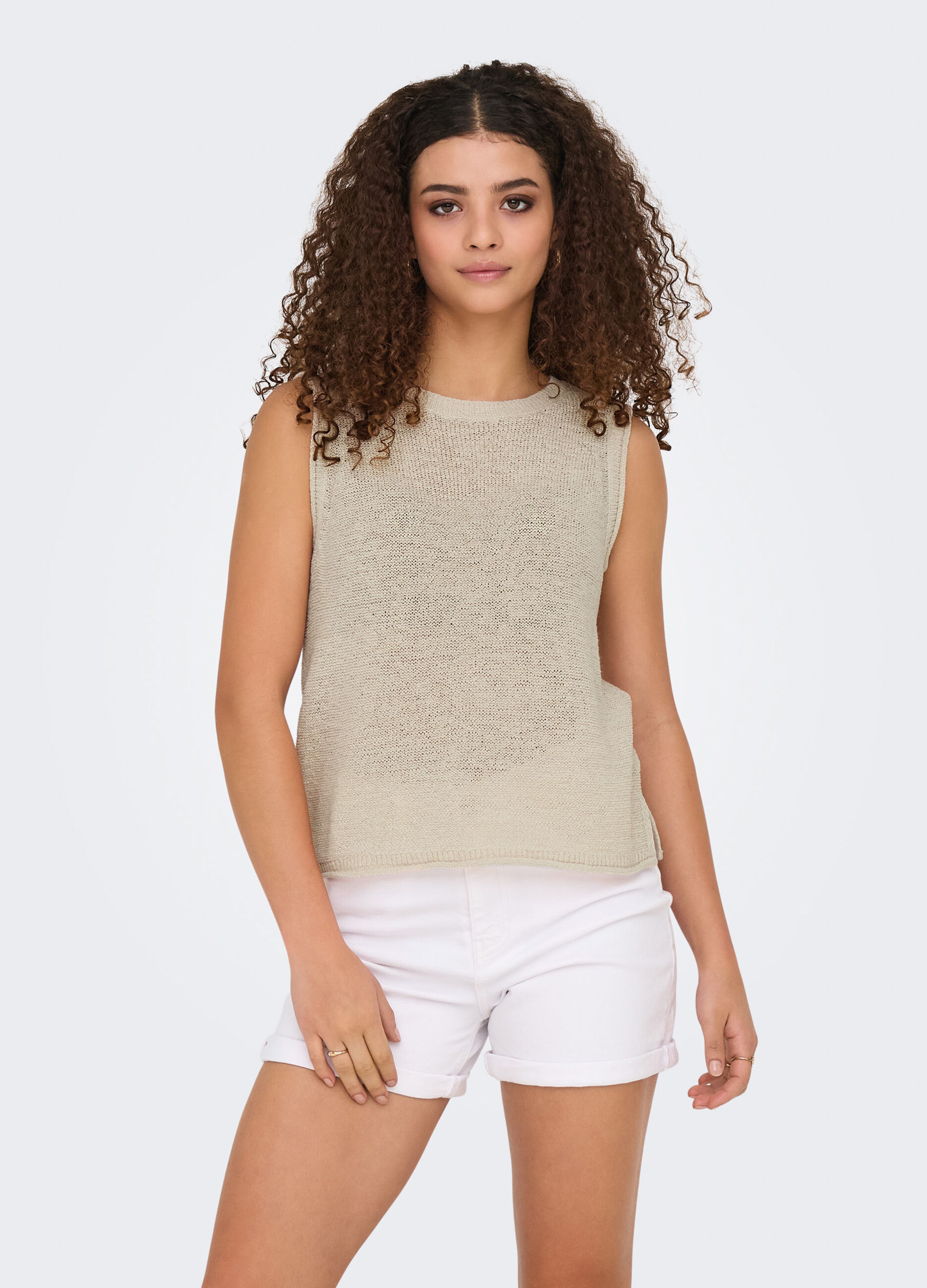 Tricot smanicato donna_2