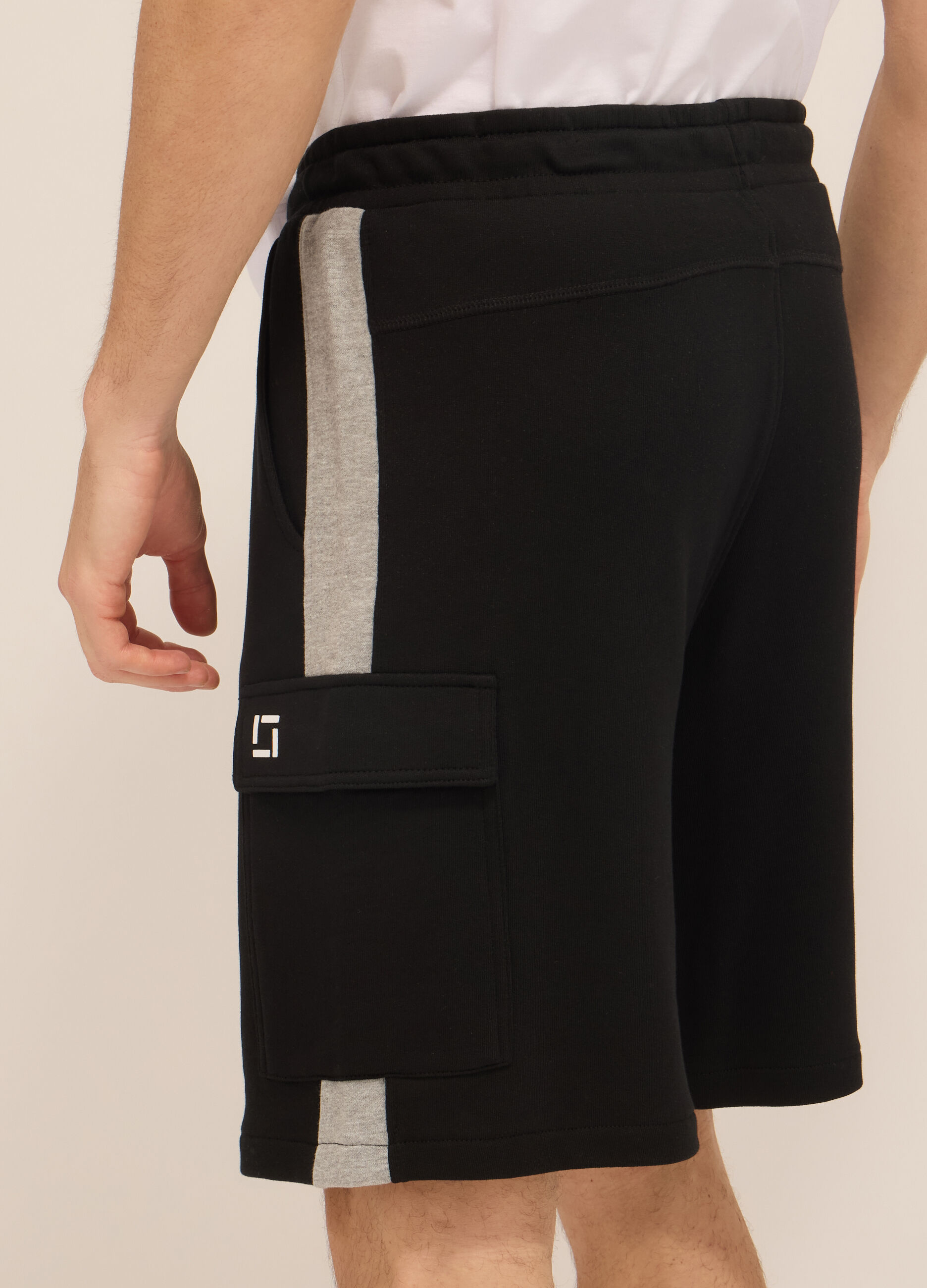 Short sportivi in felpa di cotone uomo_2