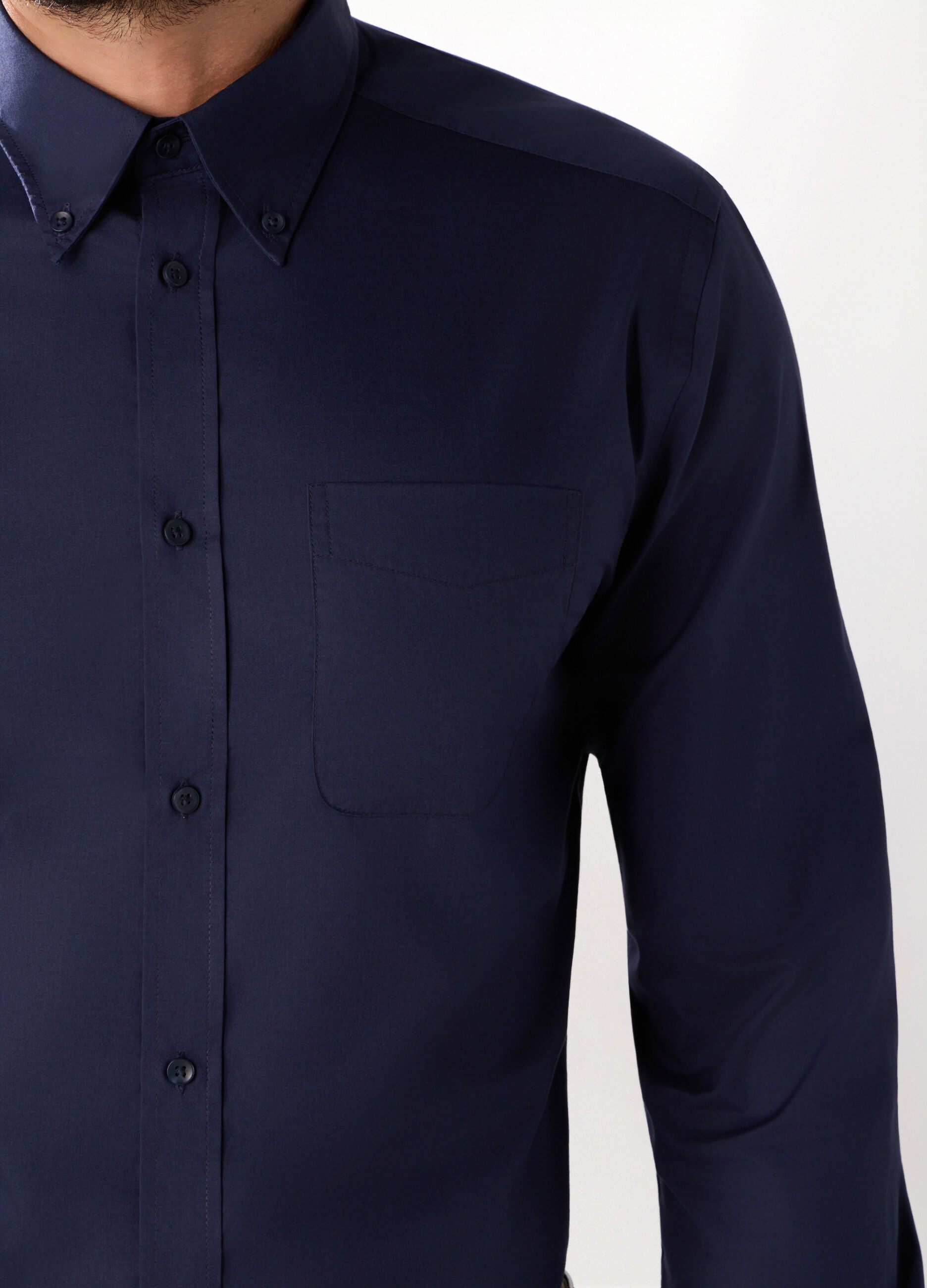Camicia slim fit in cotone stretch uomo_2