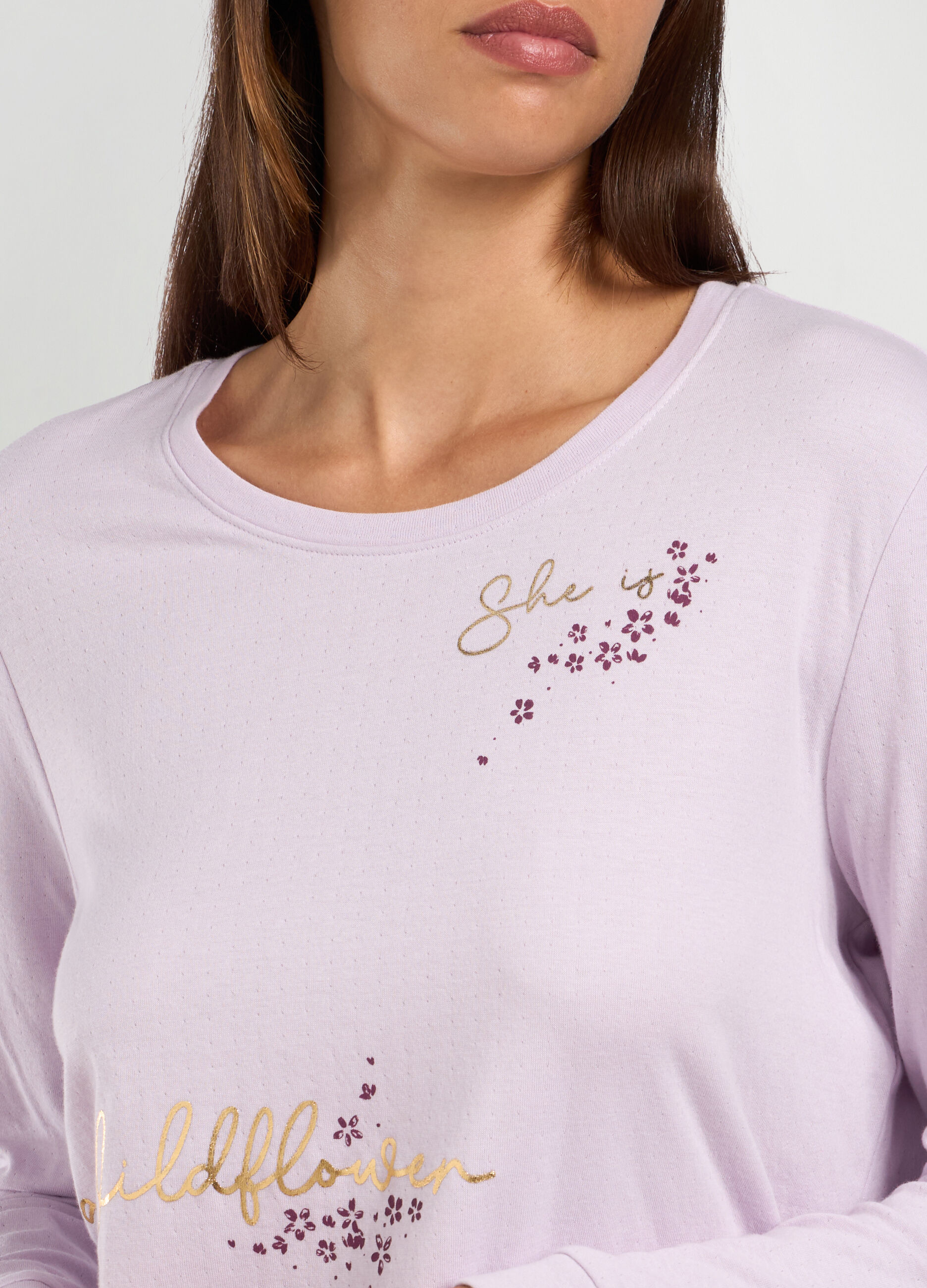 Camicia da notte in puro cotone donna_2