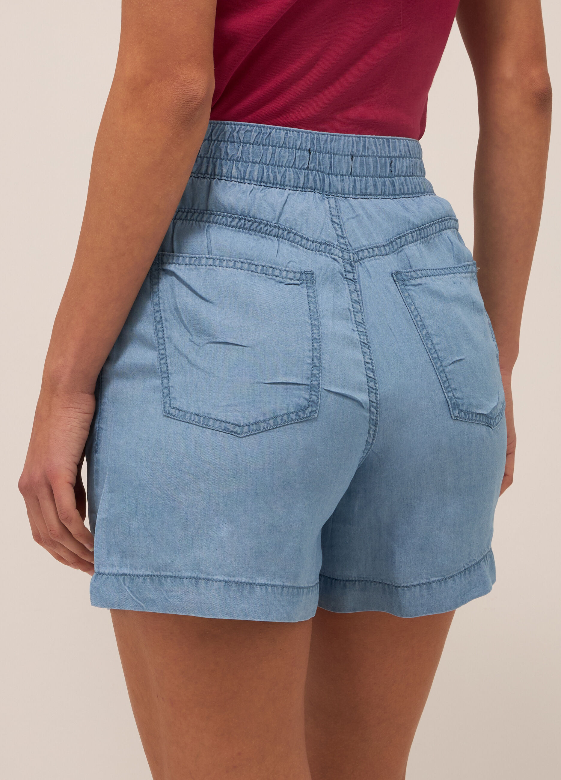 Shorts in pura lyocell donna_2