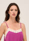 Camicia da notte con scollo a V in puro cotone donna_2
