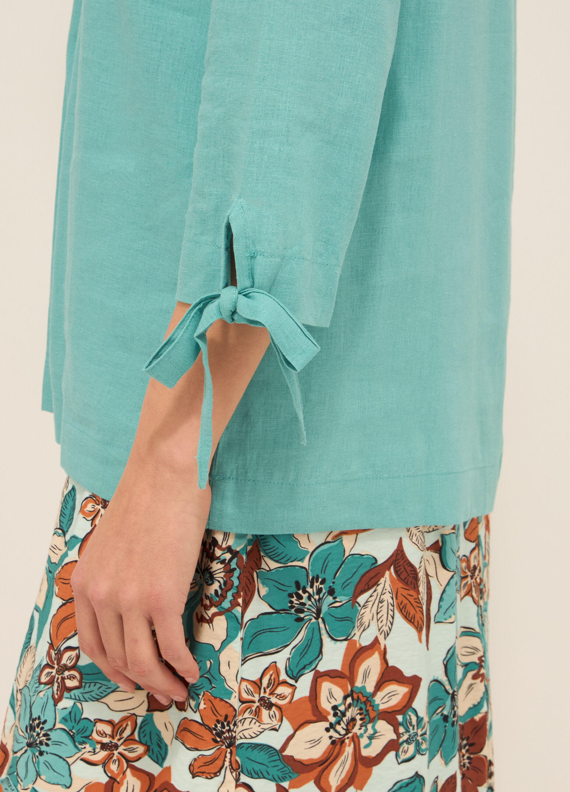 Blusa misto lino donna_2