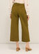Pantaloni cropped in denim di puro cotone donna_1