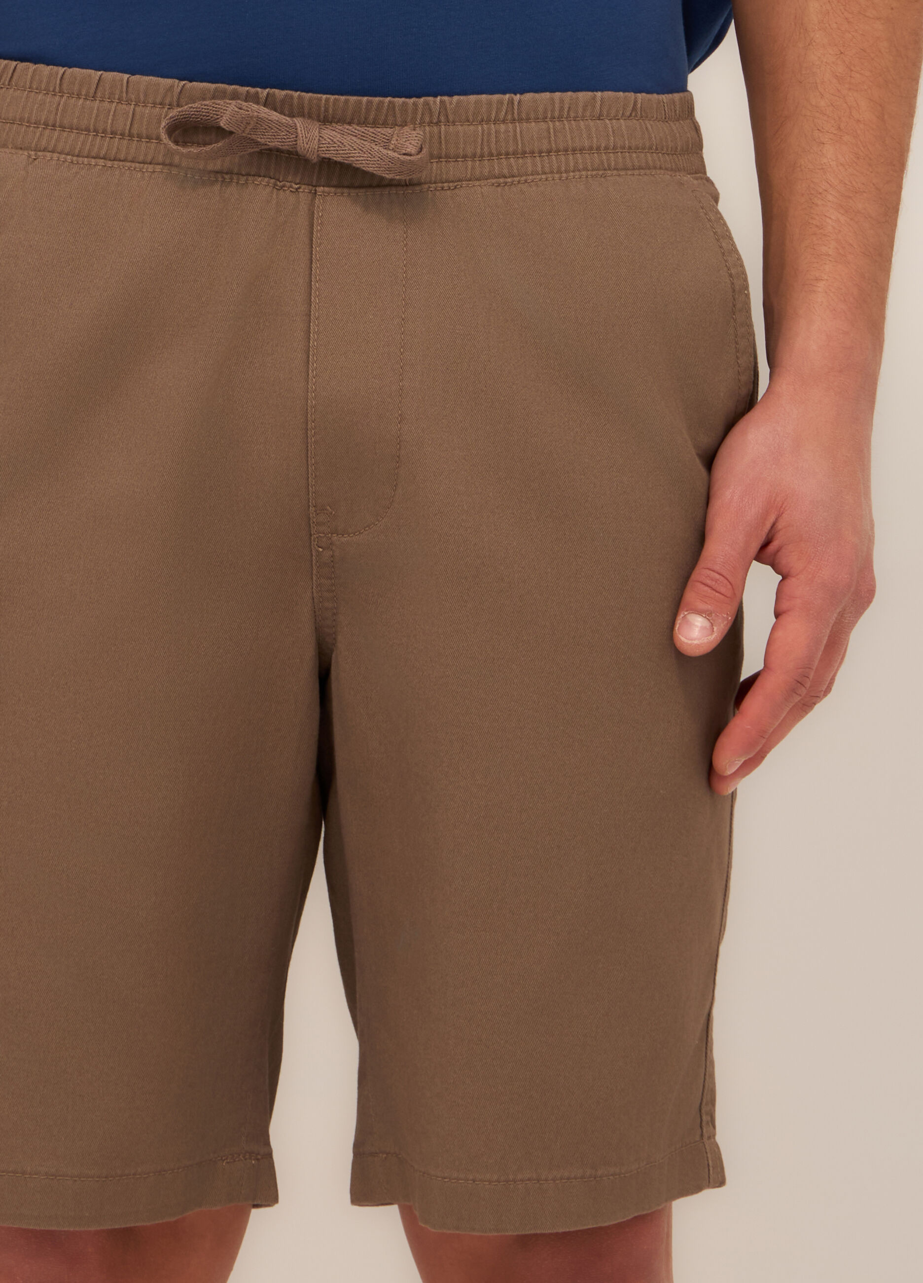 Bermuda in twill di cotone uomo_2