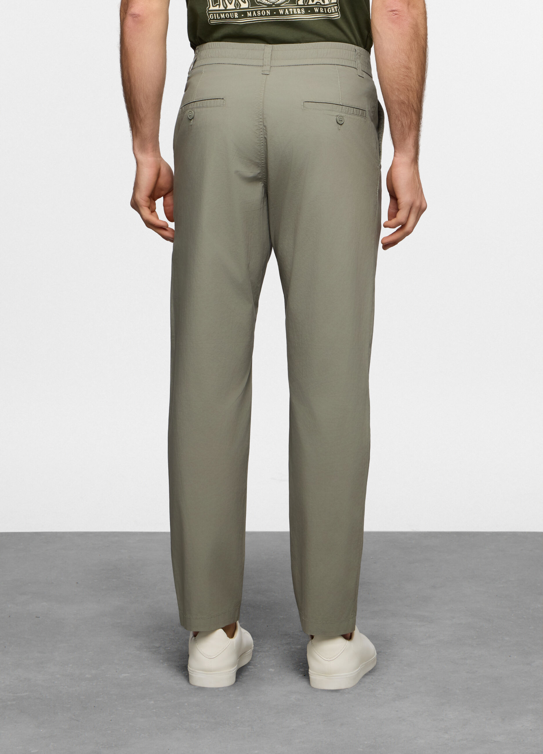 Pantaloni chino relaxed fit in cotone stretch uomo_1