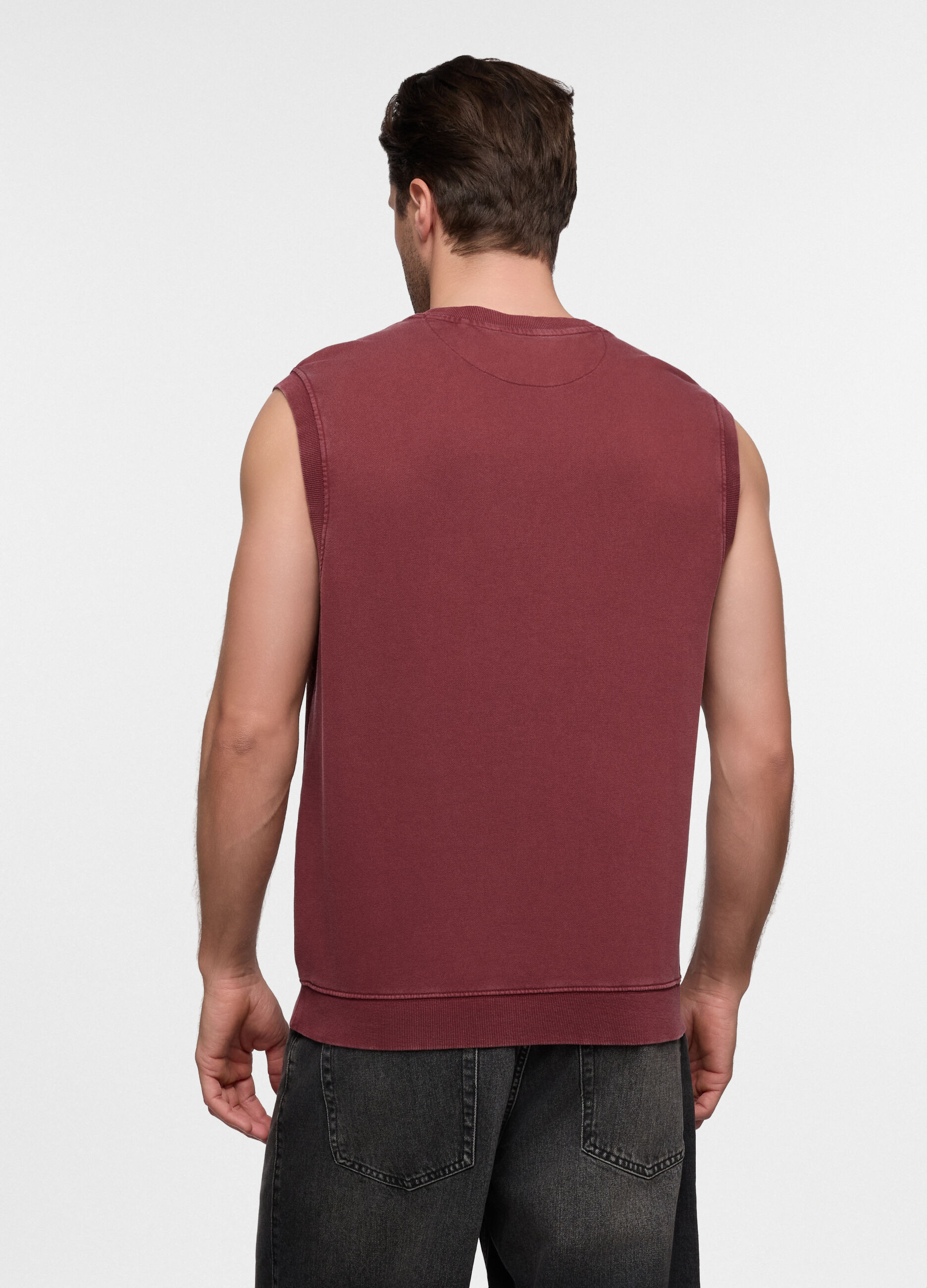 Canotta relaxed fit in misto cotone uomo_1