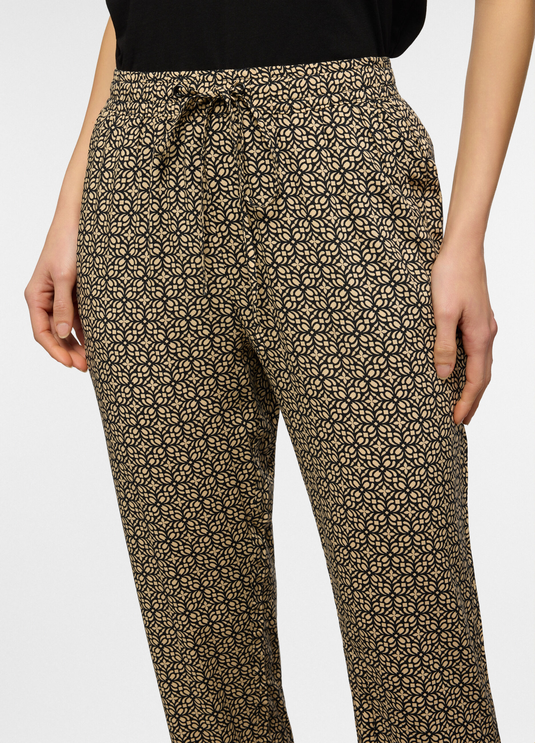 Jogger in pura viscosa donna_2