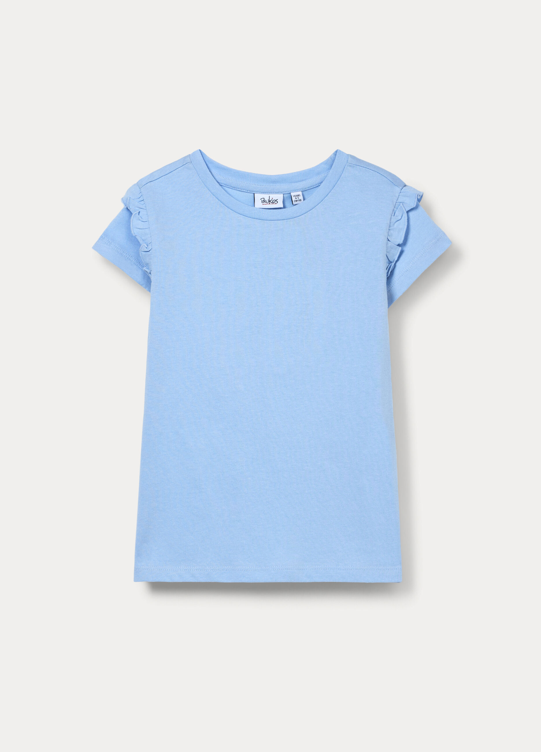 T-shirt in jersey di puro cotone bambina_0