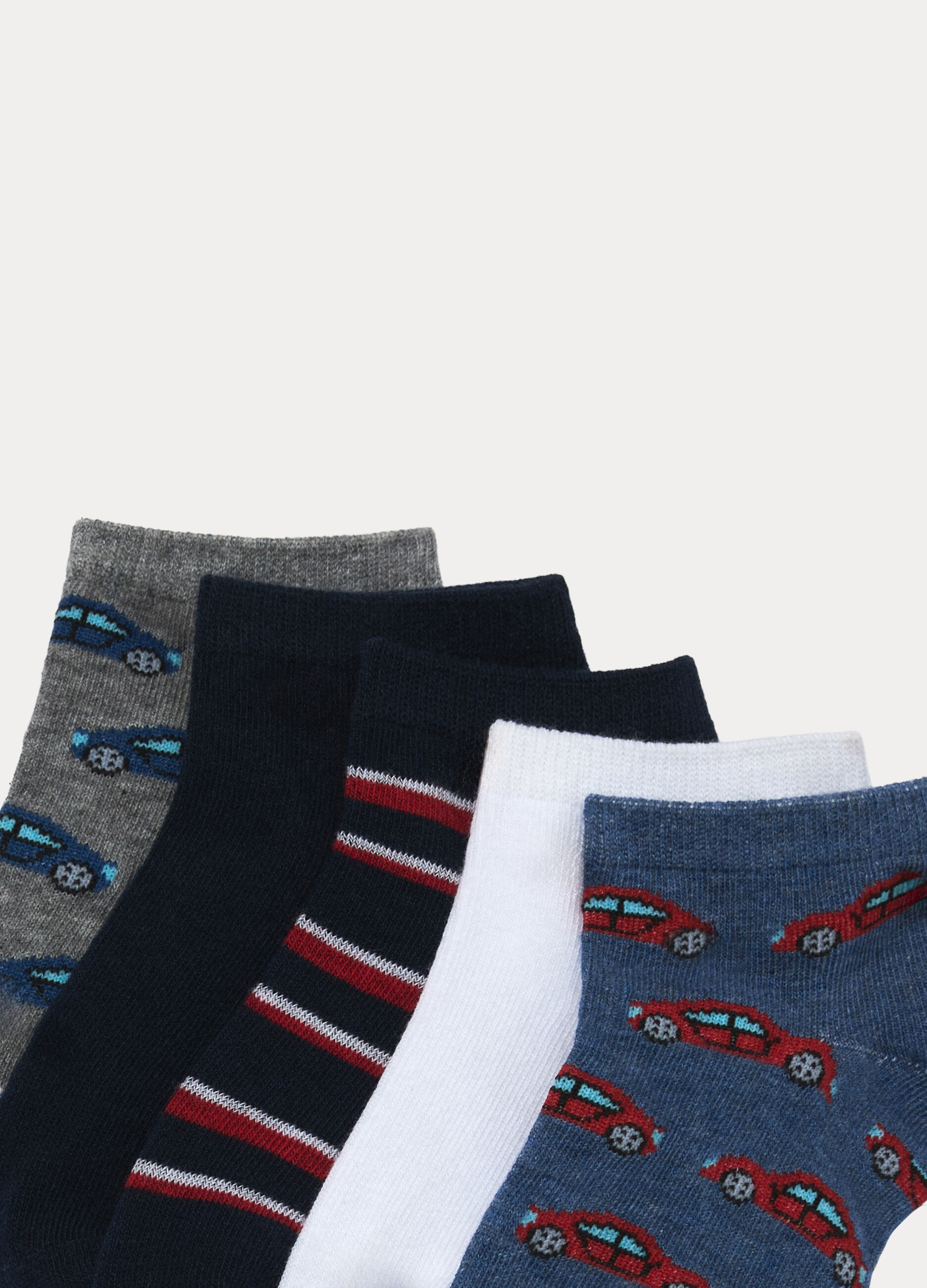 Pack 5 calze corte in cotone stretch_2