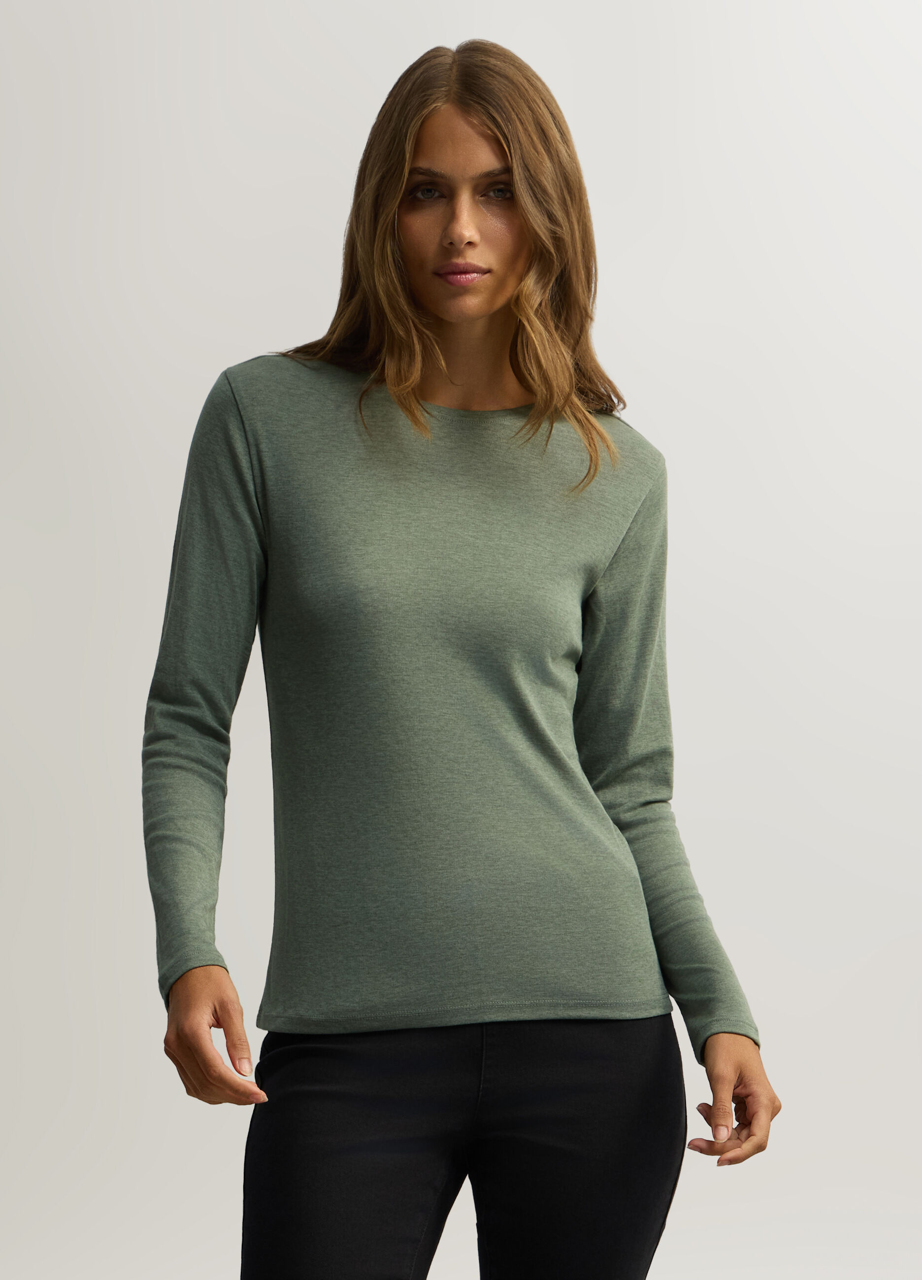 T-shirt girocollo donna_0