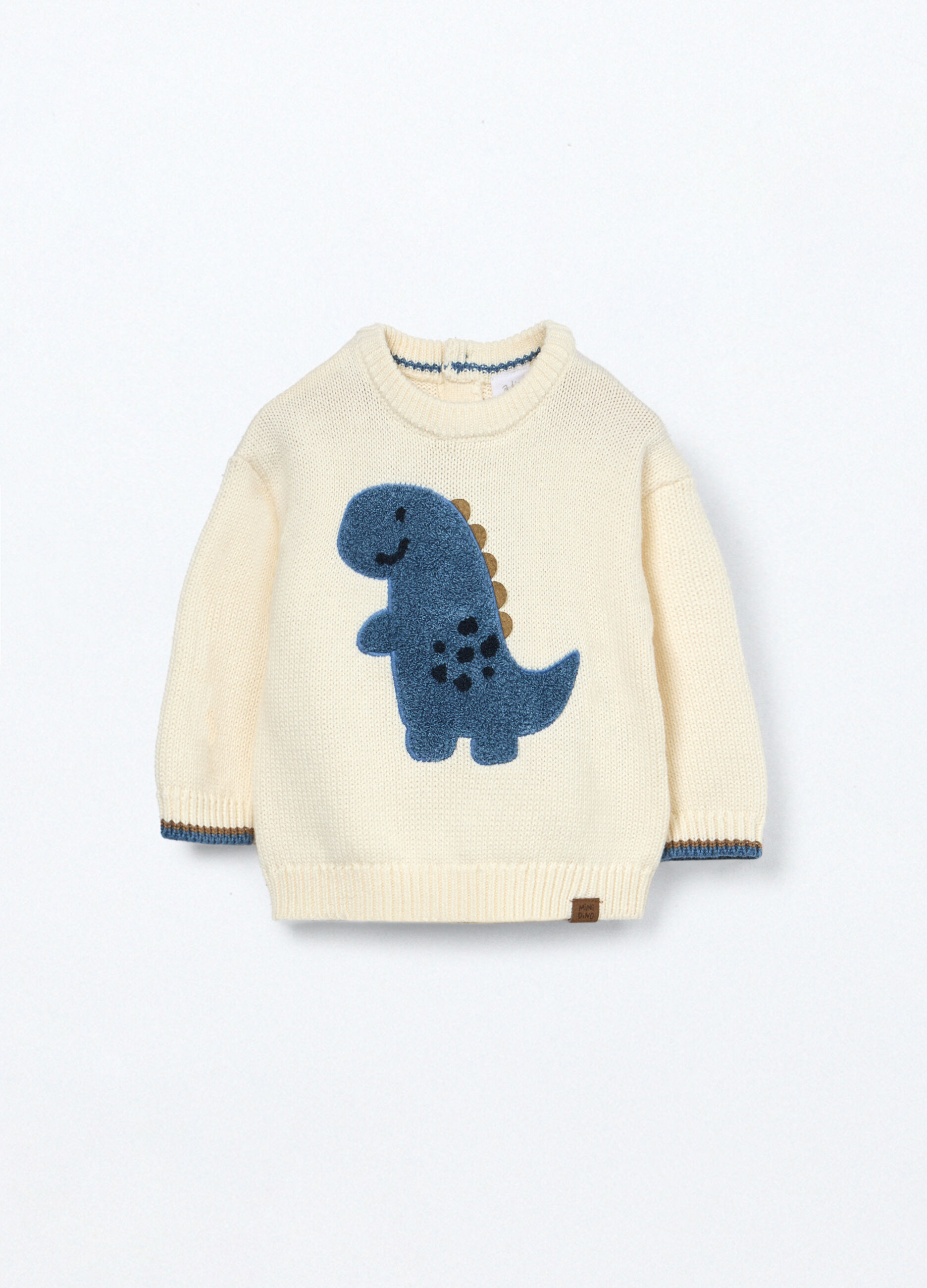 Girocollo tricot in puro cotone neonato_0