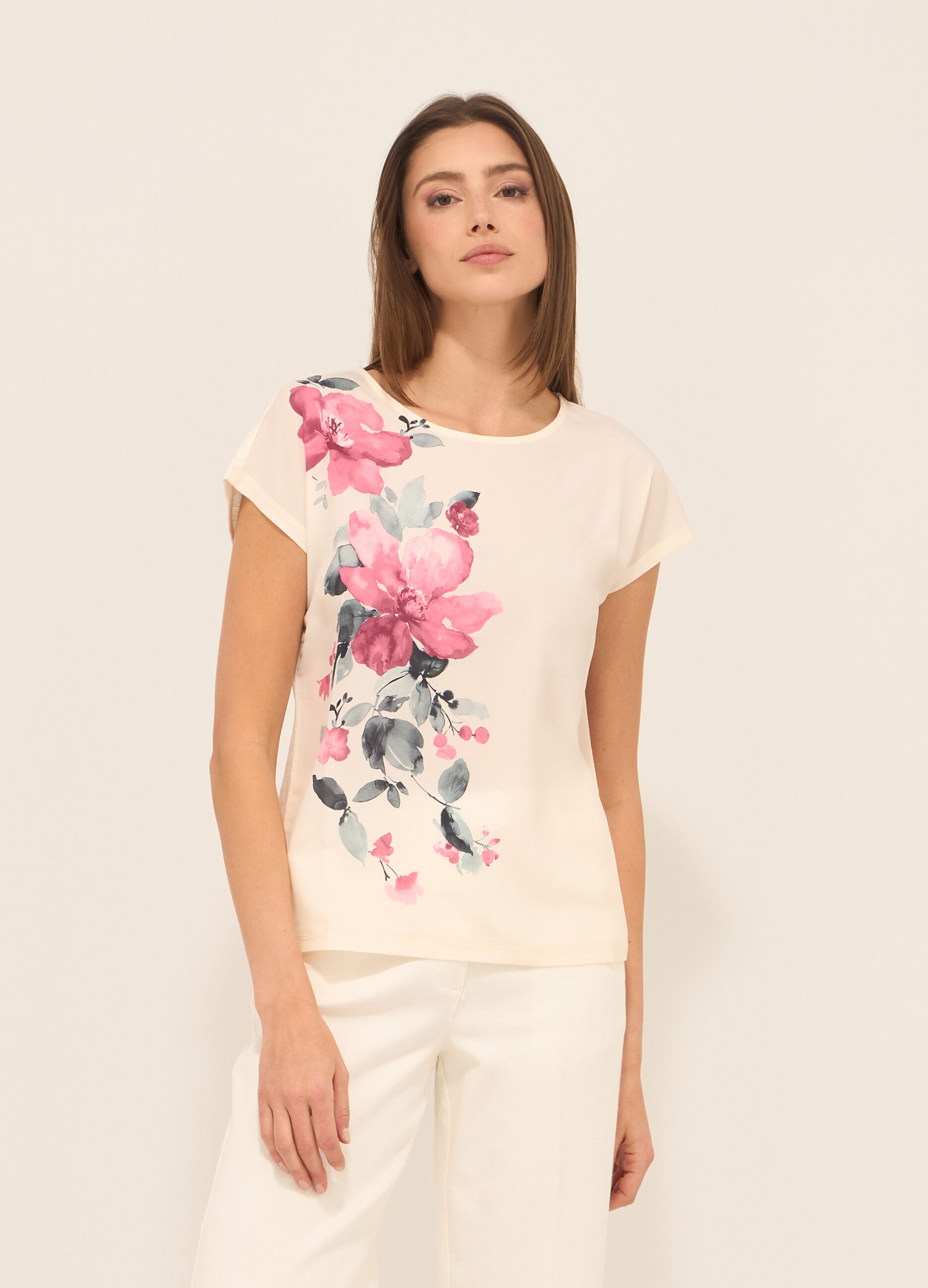T-shirt con stampa donna_0
