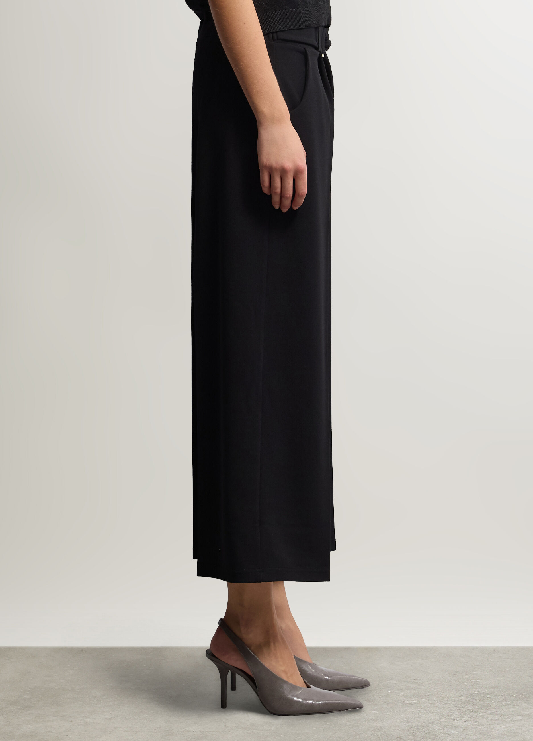 Pantaloni Wide Leg stretch donna_1