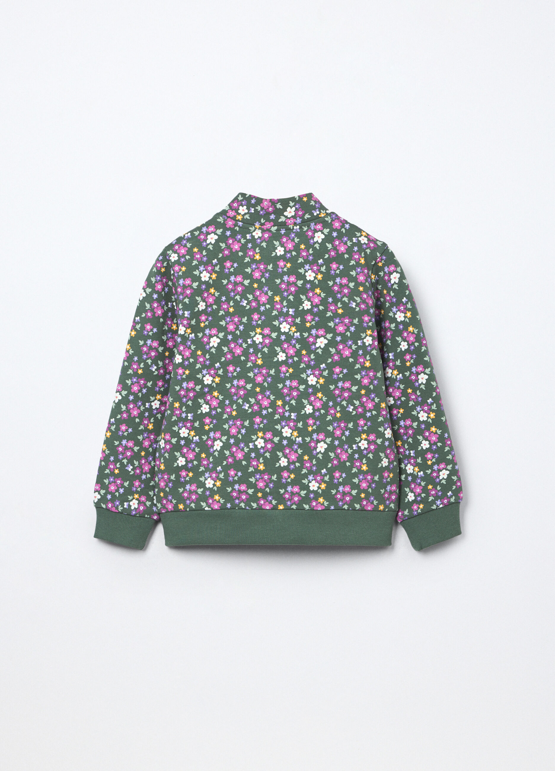 Felpa in french terry di cotone stretch bambina_1