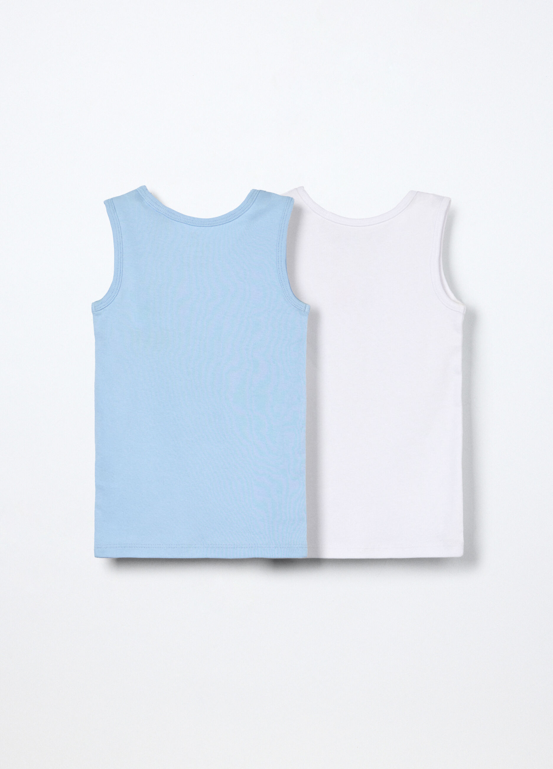 Pack 2 canotte in puro cotone neonato_1