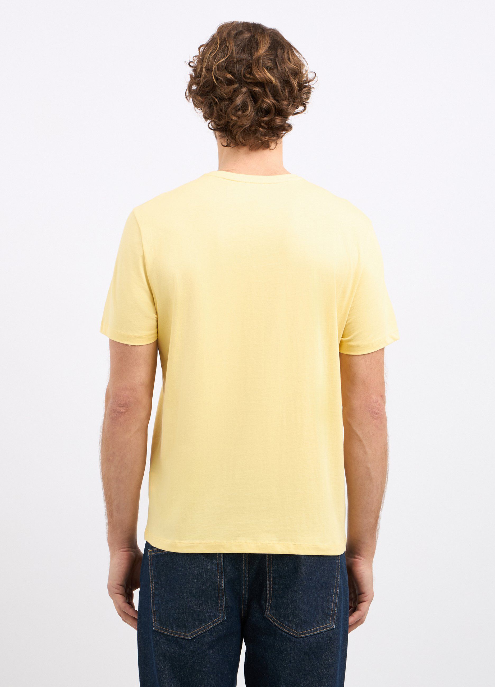 T-shirt con taschino in puro cotone uomo_1