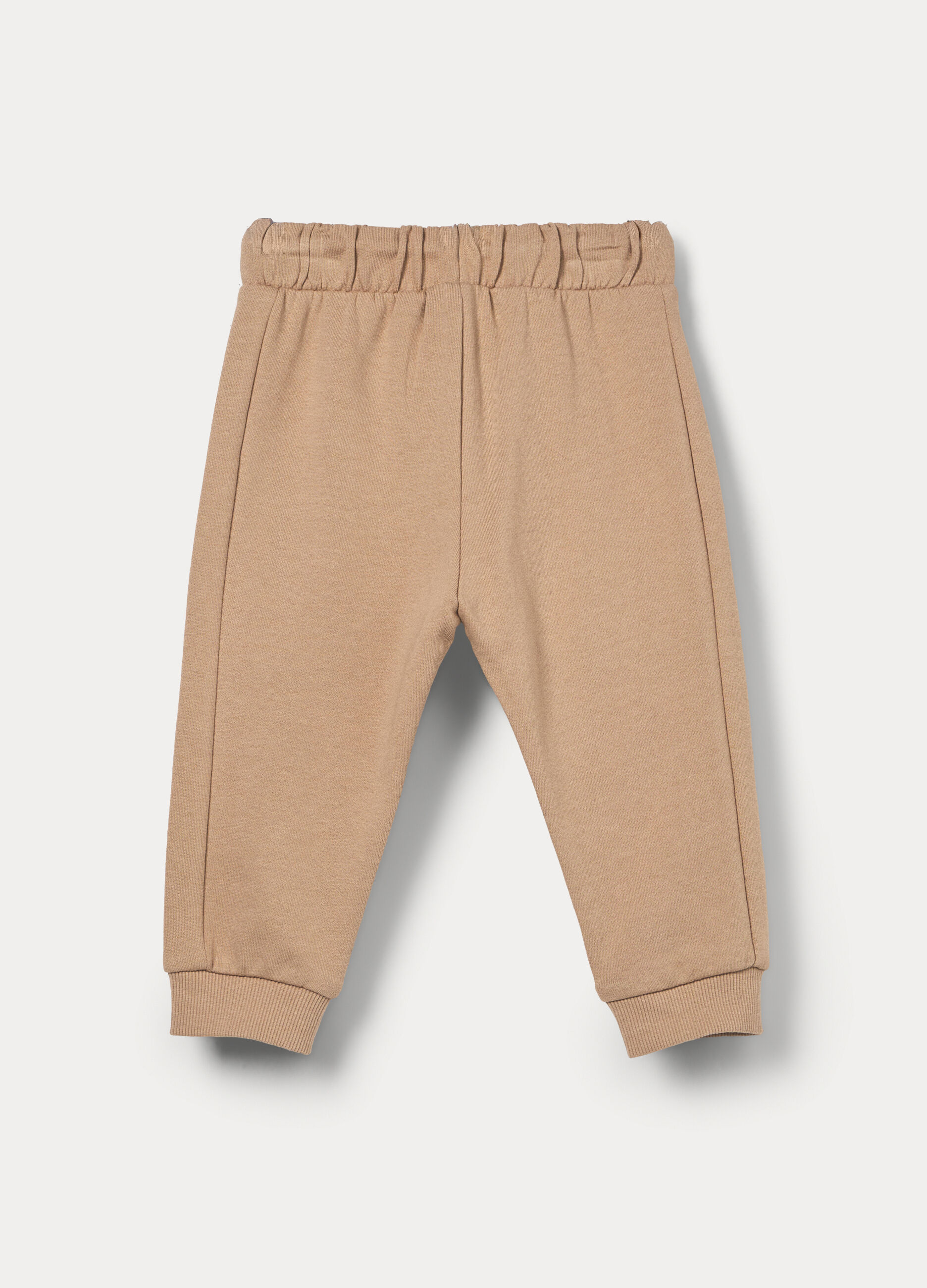 Pantaloni in french terry di puro cotone bimbo_1