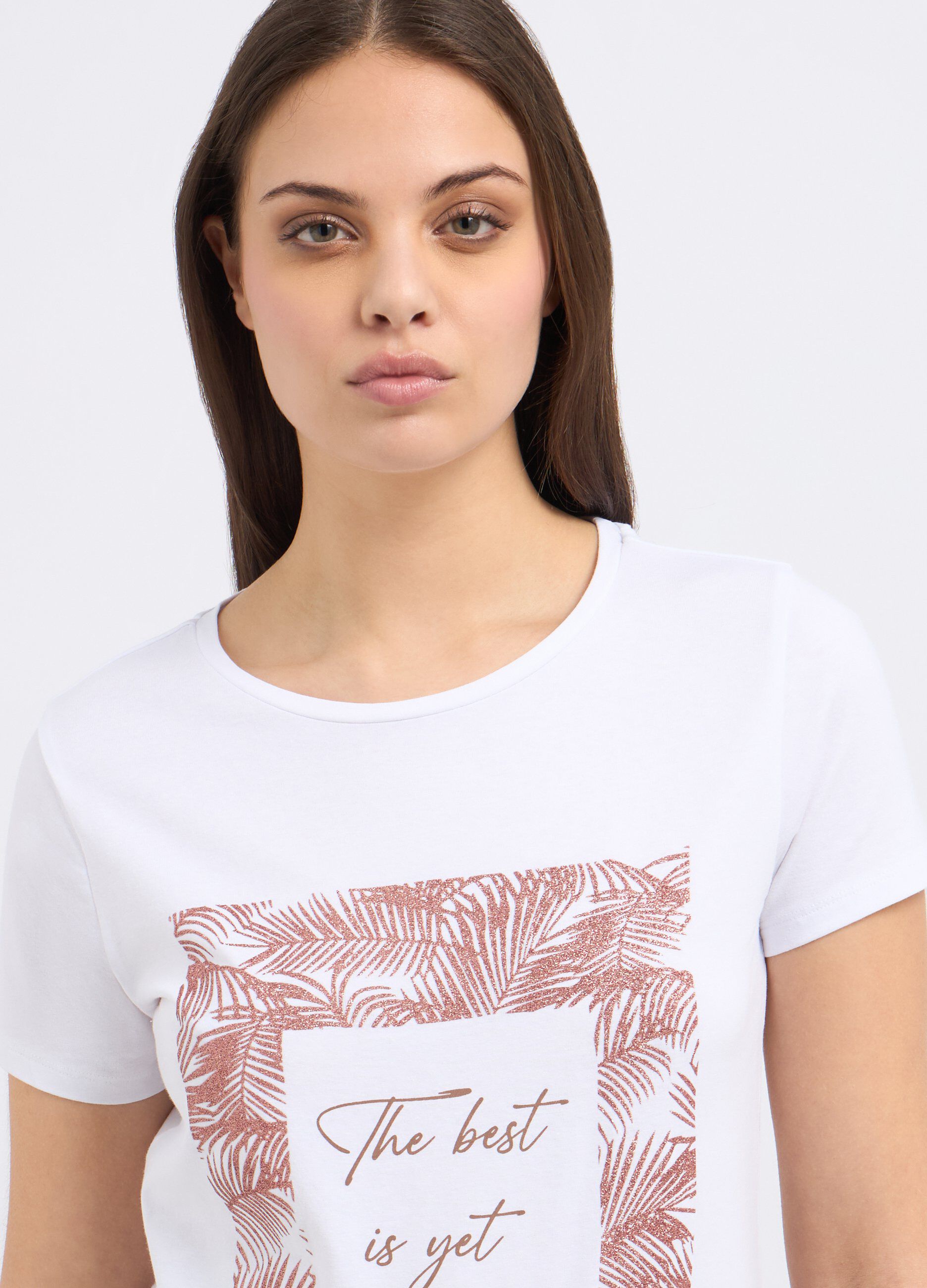T-shirt in cotone stretch donna_2