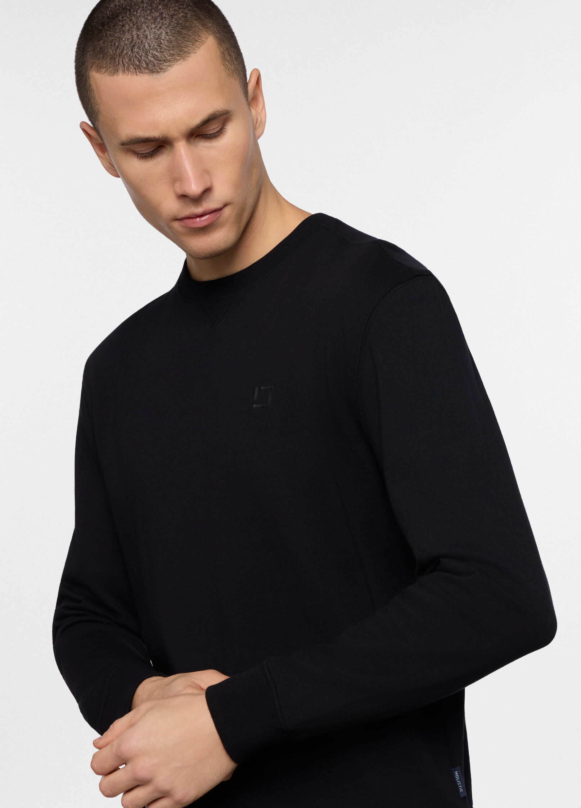 Felpa girocollo in cotone uomo_2