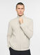Felpa collo alto in cotone piquet uomo_0