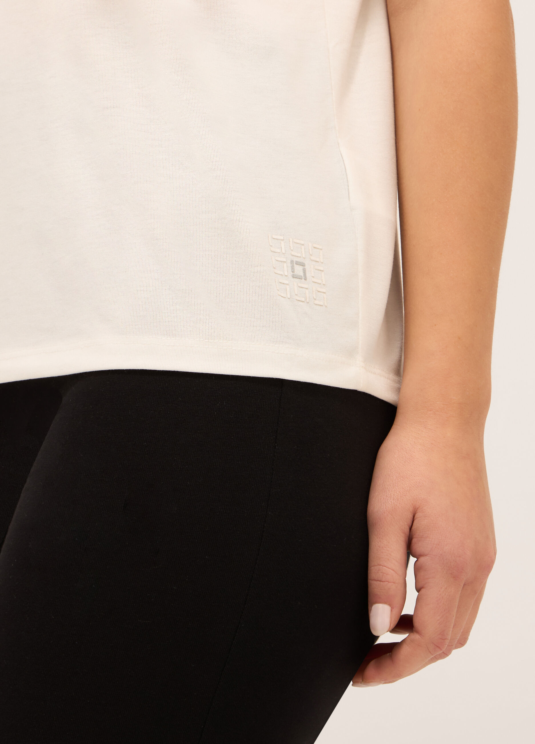 T-shirt in jersey di misto viscosa donna_2