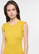 Abito lungo fitted in costina di cotone stretch donna_2