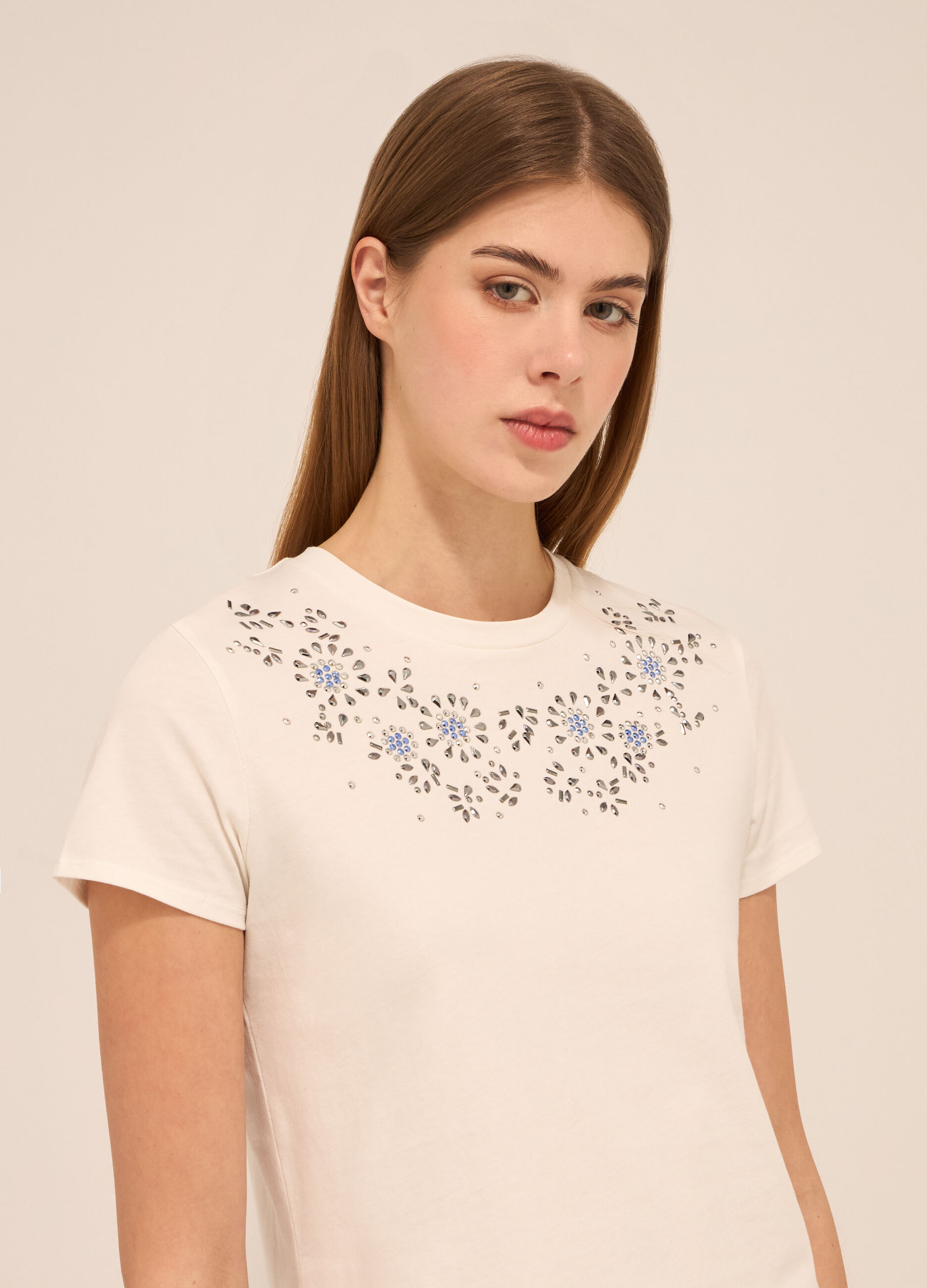 T-shirt in puro cotone donna_2