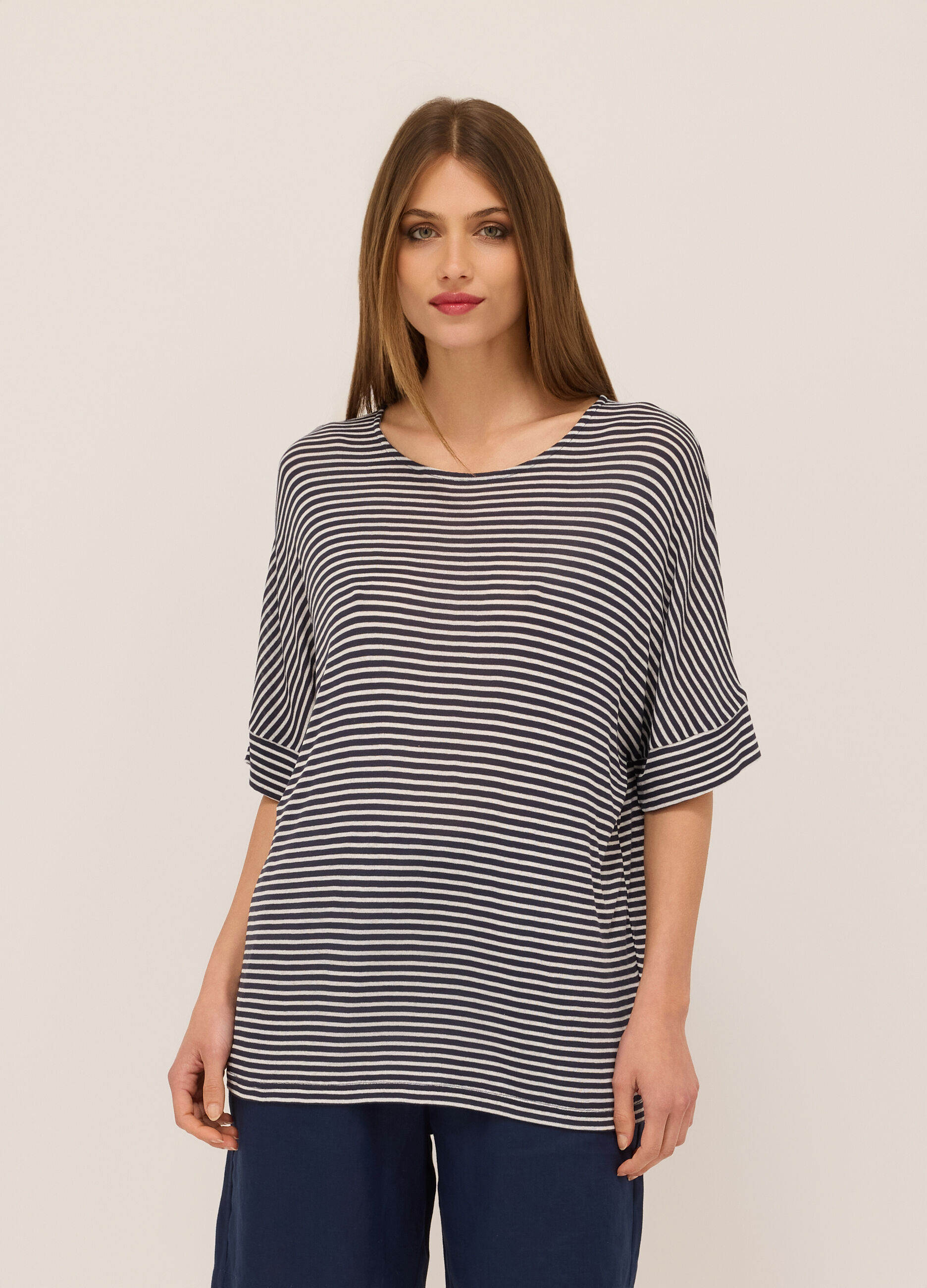 T-shirt misto viscosa donna_0