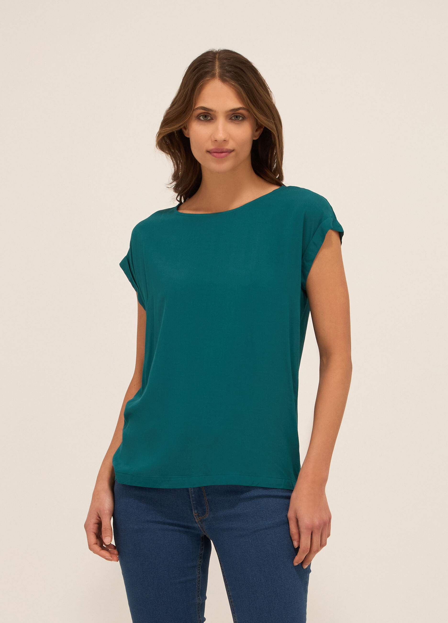 Blusa in pura viscosa donna_0