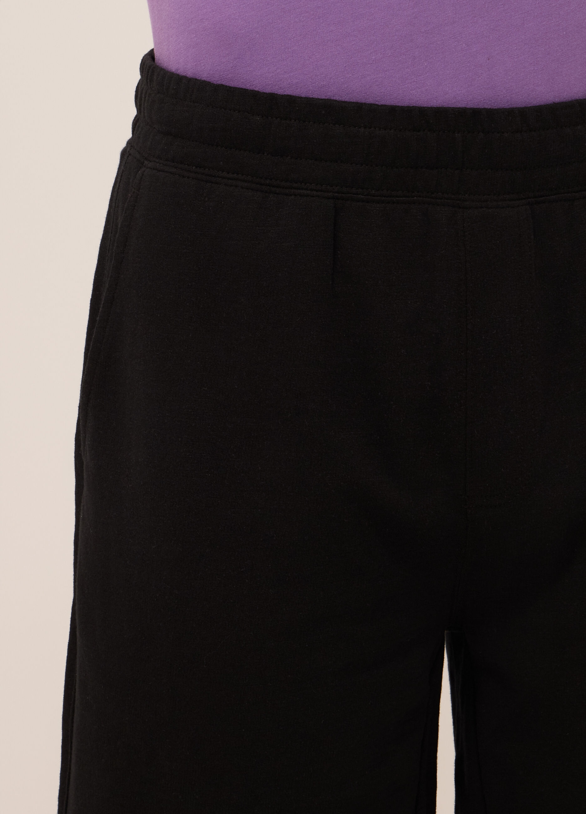 Shorts sportivi in felpa di cotone uomo_2