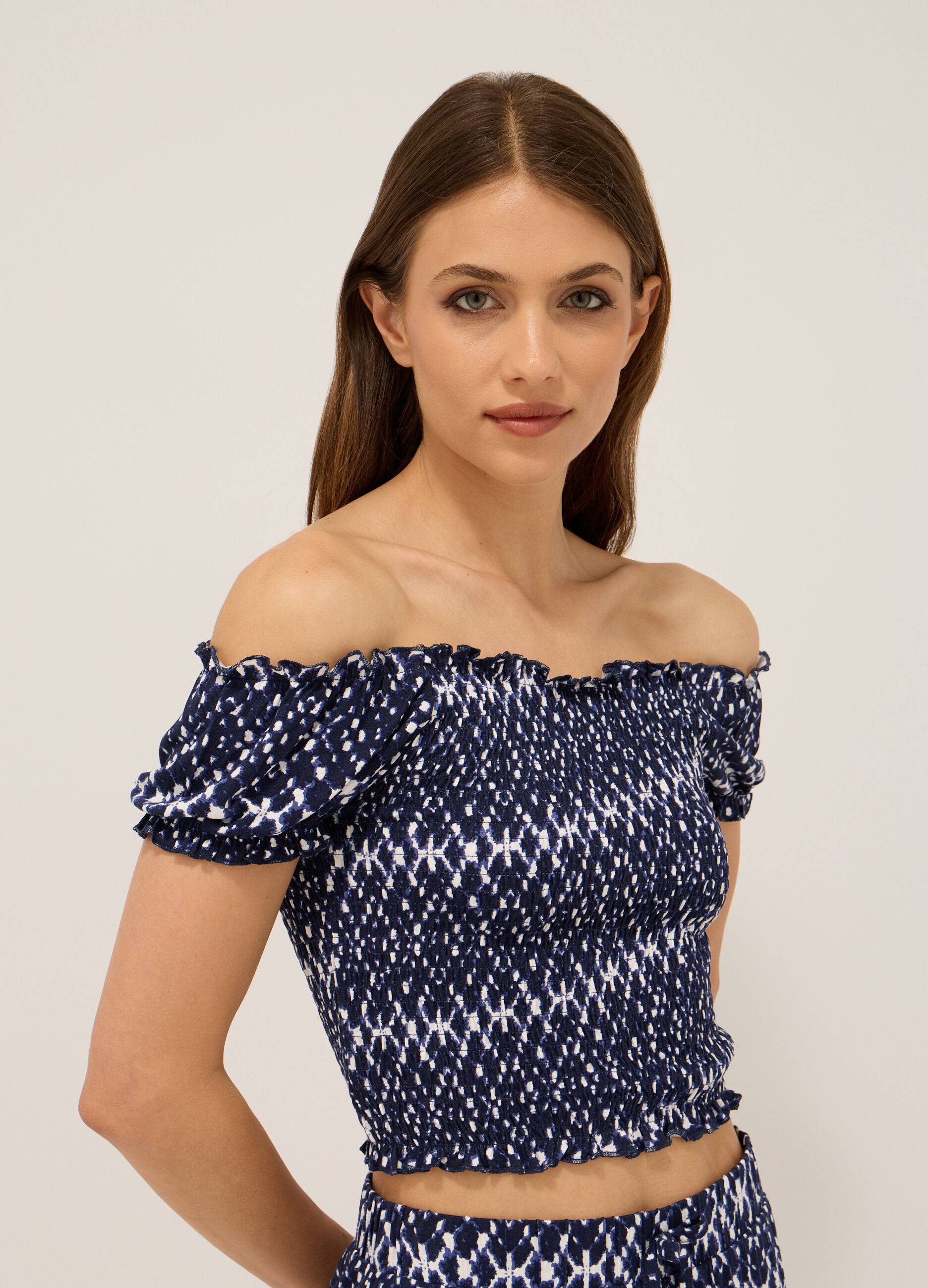 T-shirt in jersey di viscosa stretch donna_2