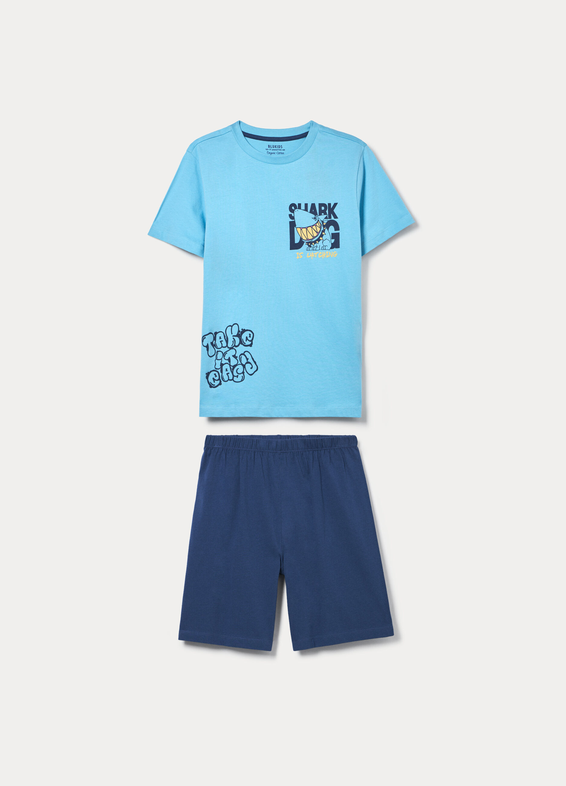 Set pigiama corto in jersey di puro cotone ragazzo_0