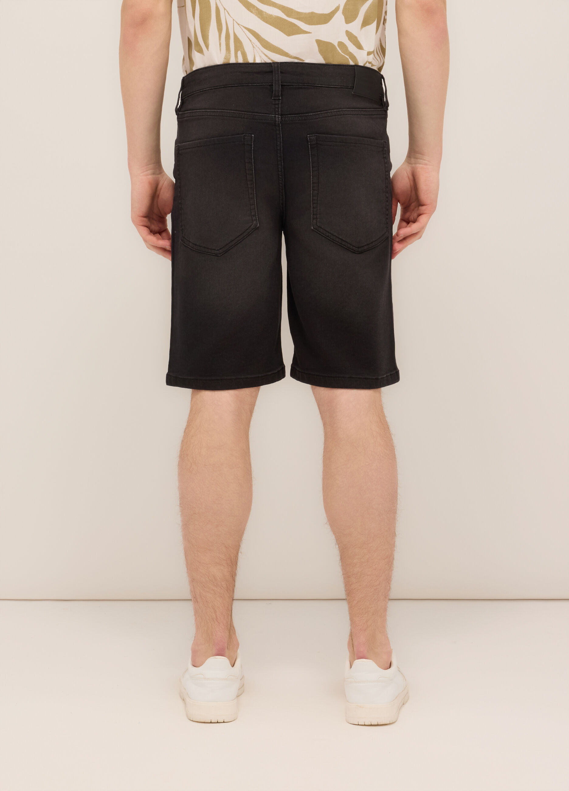 Bermuda regular fit in denim stretch uomo_1