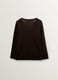 Maglia con scollo a V rasata donna curvy_1