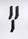 3 pack calze lunghe in cotone a righe uomo_0