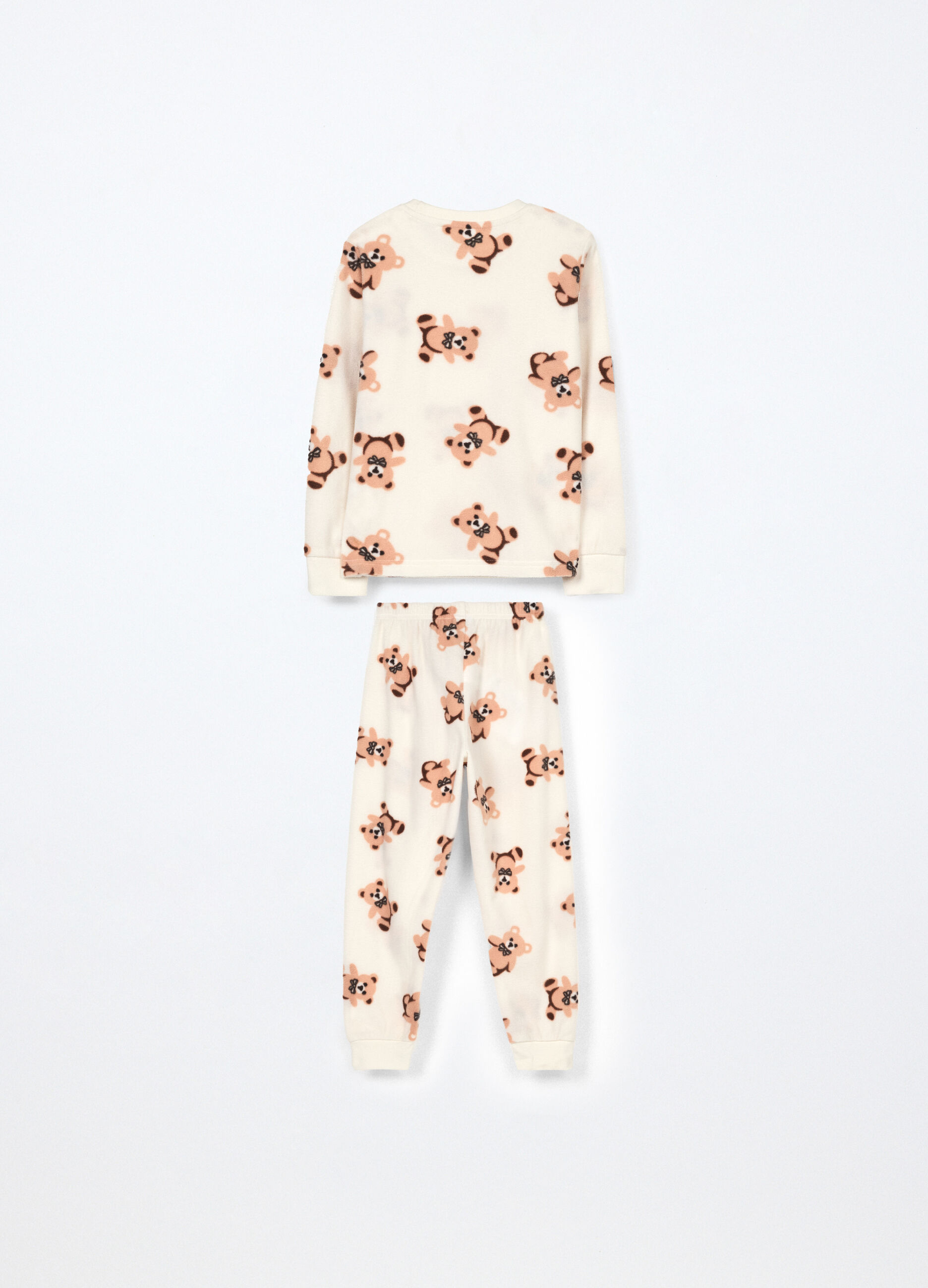 Set pigiama lungo in pile bambina_1