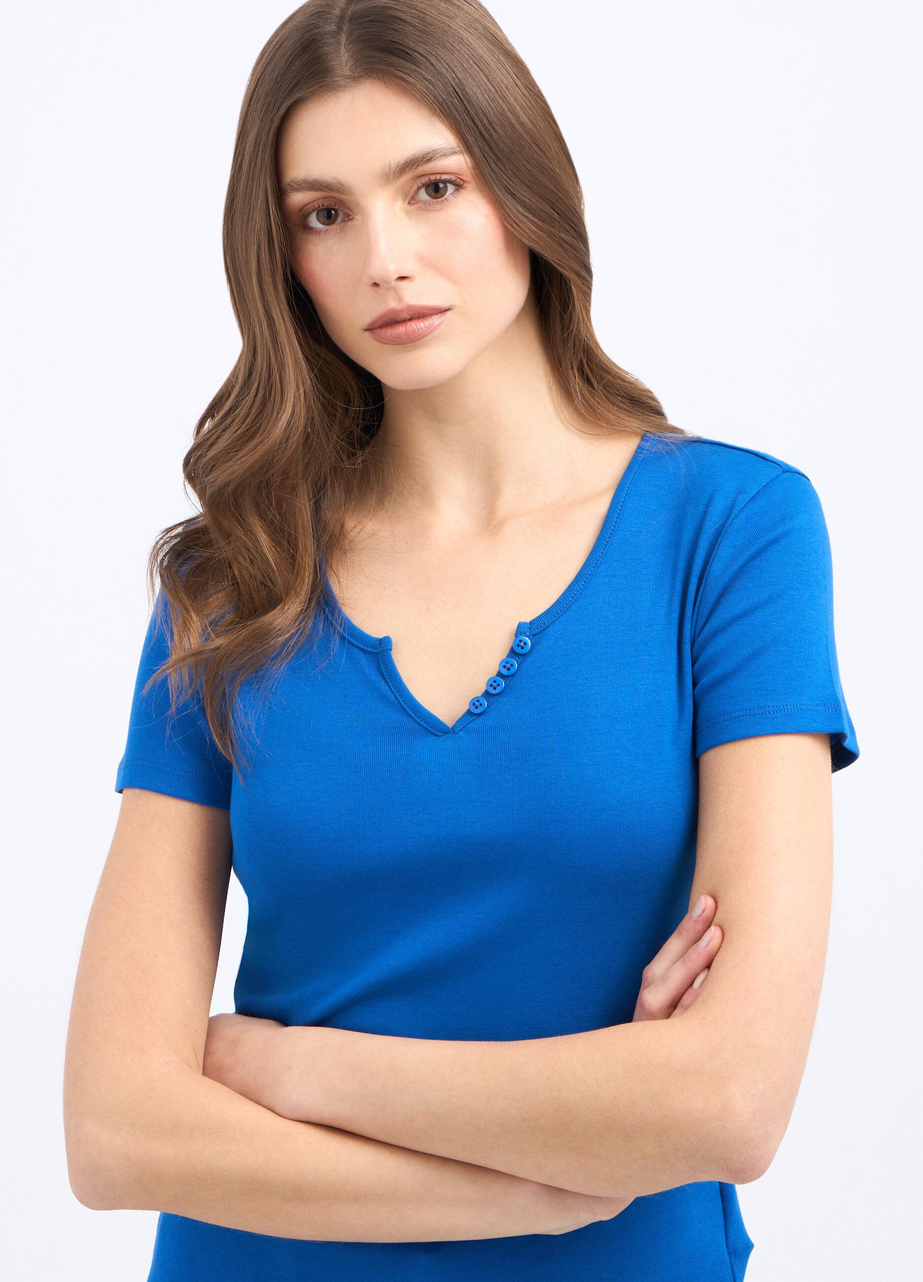 T-shirt in puro cotone donna_2