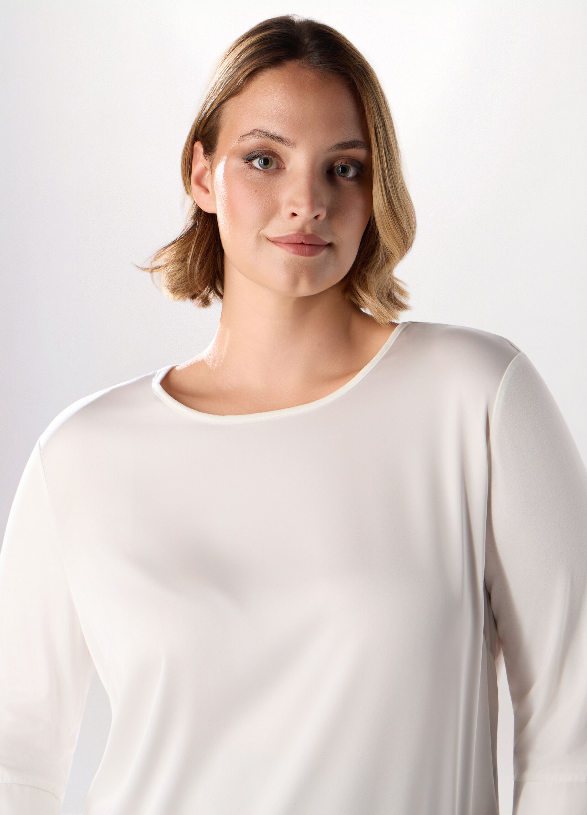 T-shirt in jersey di viscosa stretch donna curvy_2