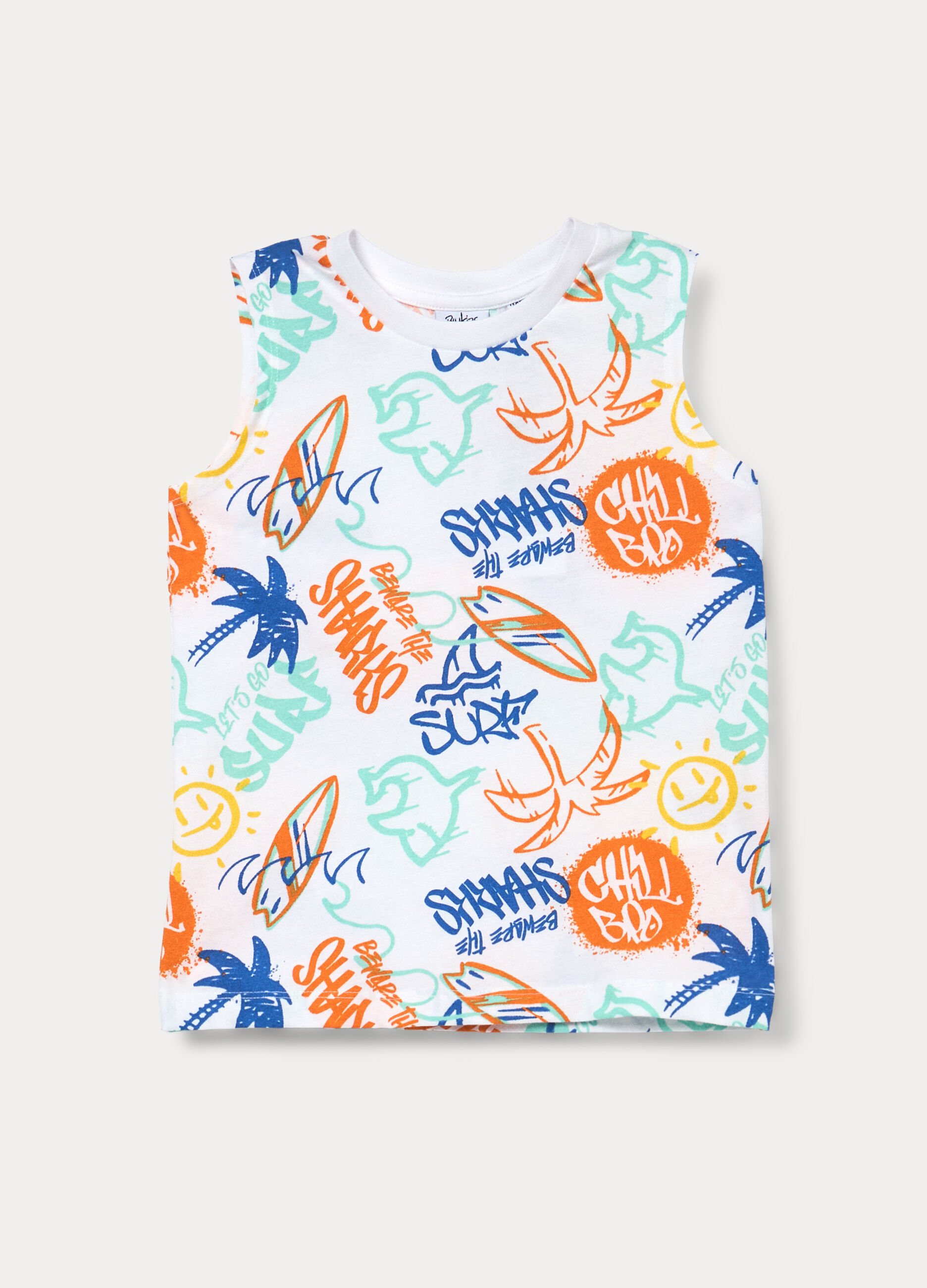 Canotta in jersey di puro cotone bambino_0