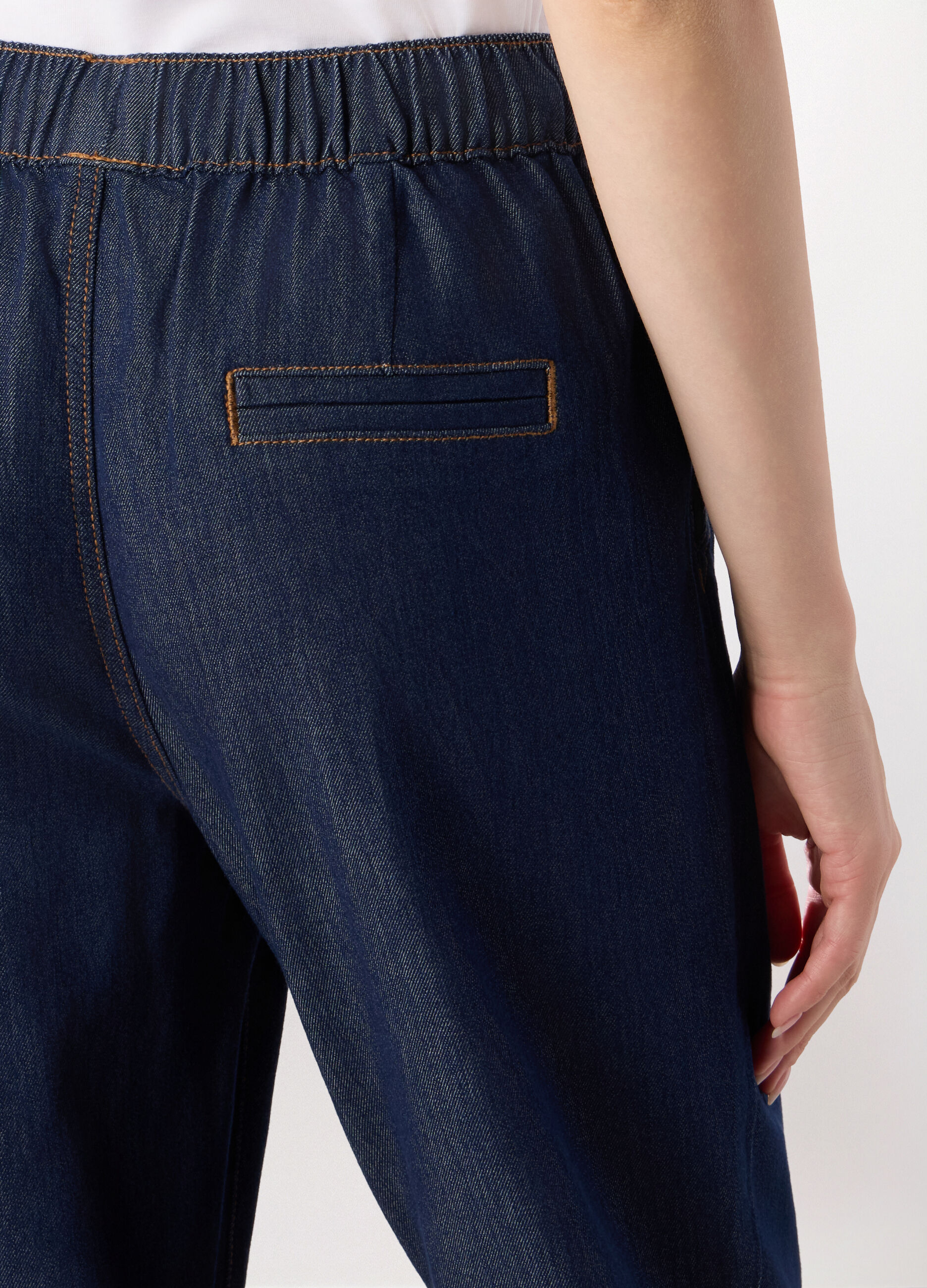 Jeggings in denim misto cotone donna_2