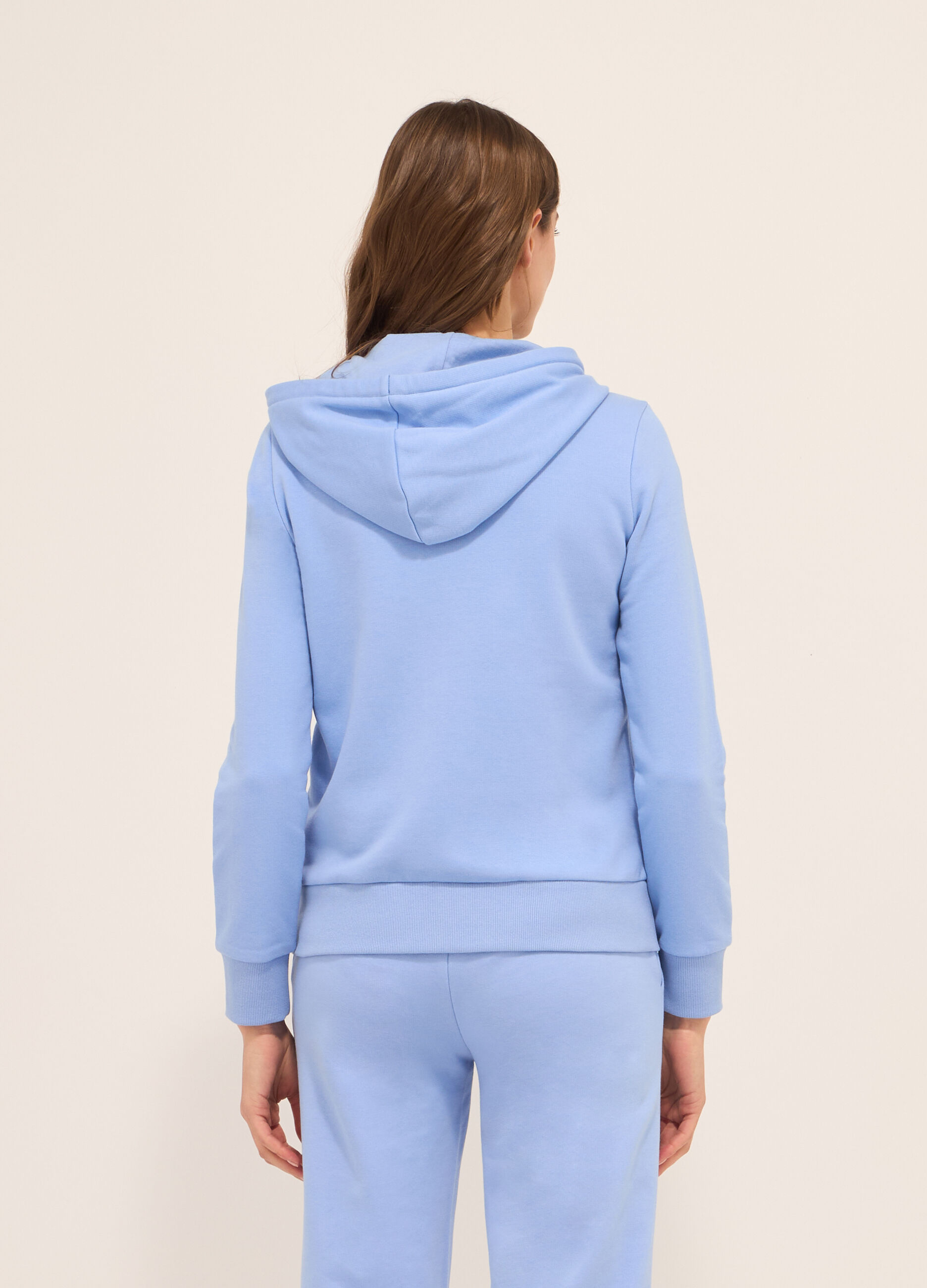 Felpa in french terry di misto cotone donna_1