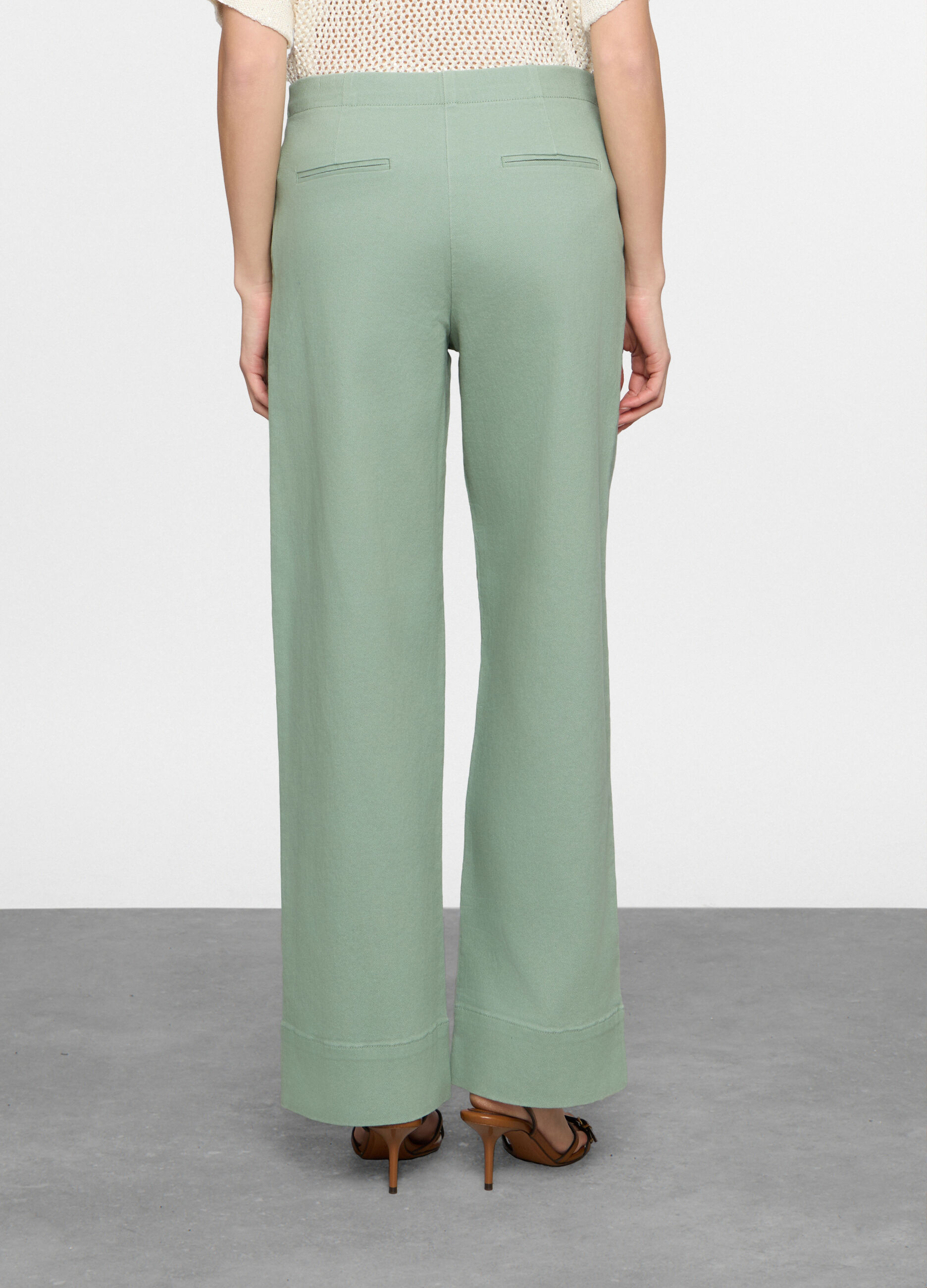 Pantaloni Fit Relaxed in denim stretch donna_1