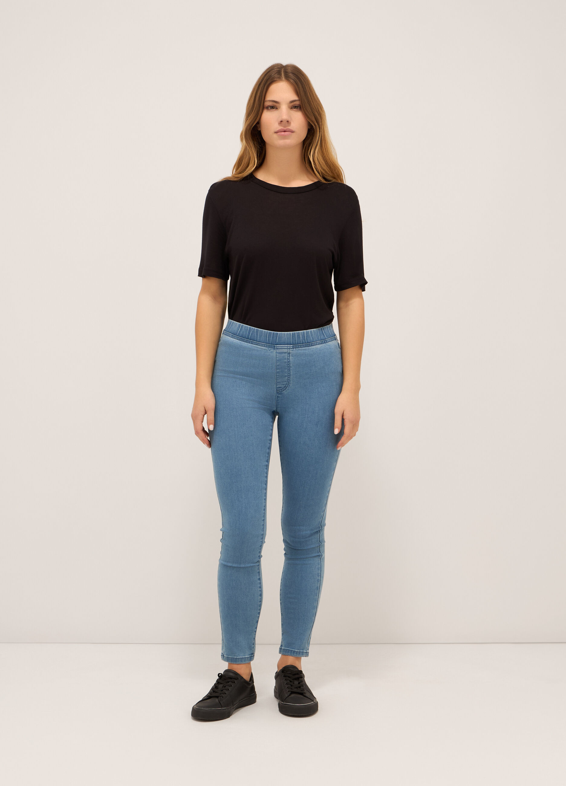 Jeggings in stretch denim donna_0