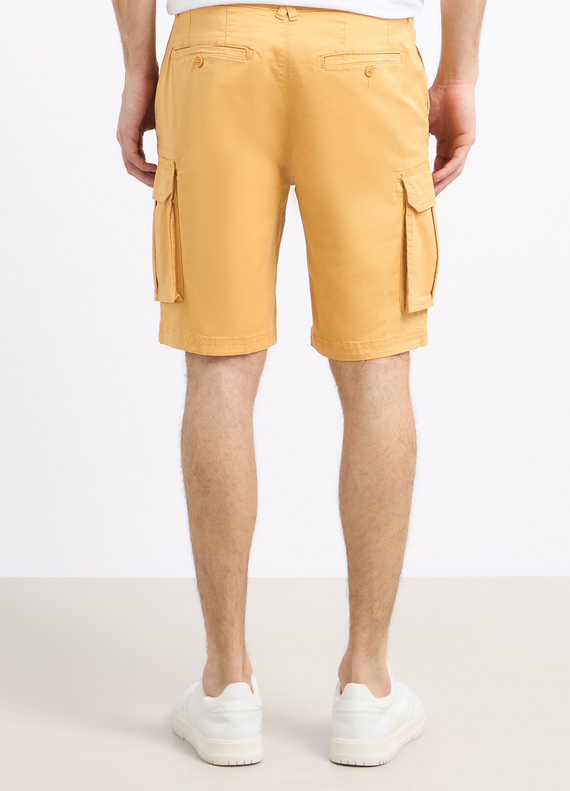 Shorts cargo in cotone stretch uomo