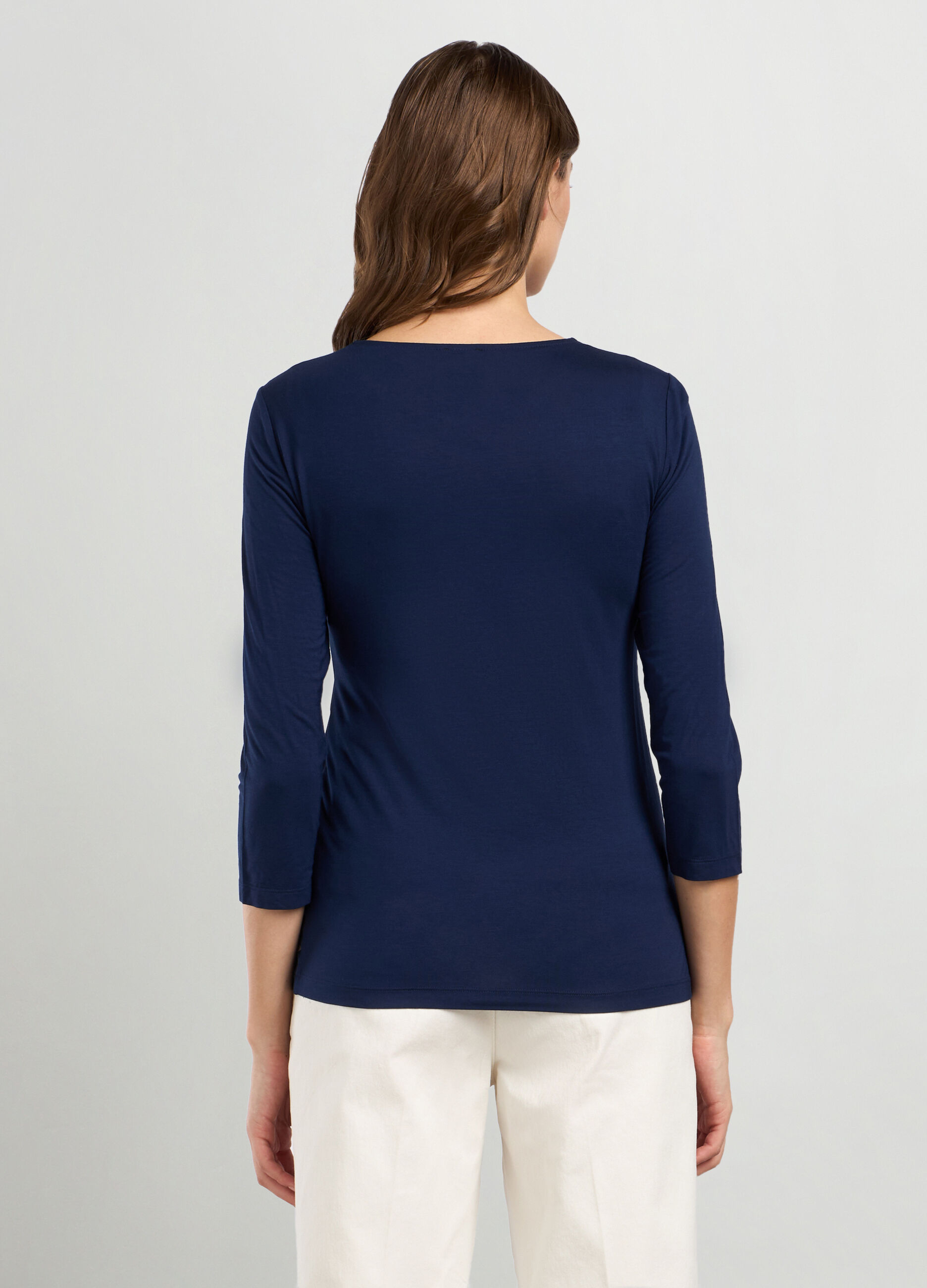 T-shirt in viscosa stretch donna_1